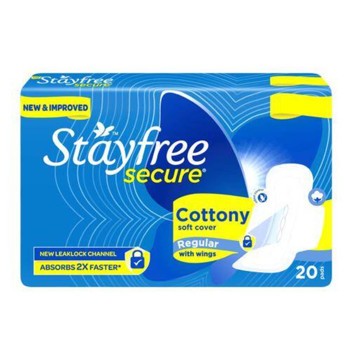 Cottony soft cover napkin with wings to protect from side leakage.Odour Control System that helps prevent foul odour and keeps you fresh.Deep channels with raised centre for superior protection. 