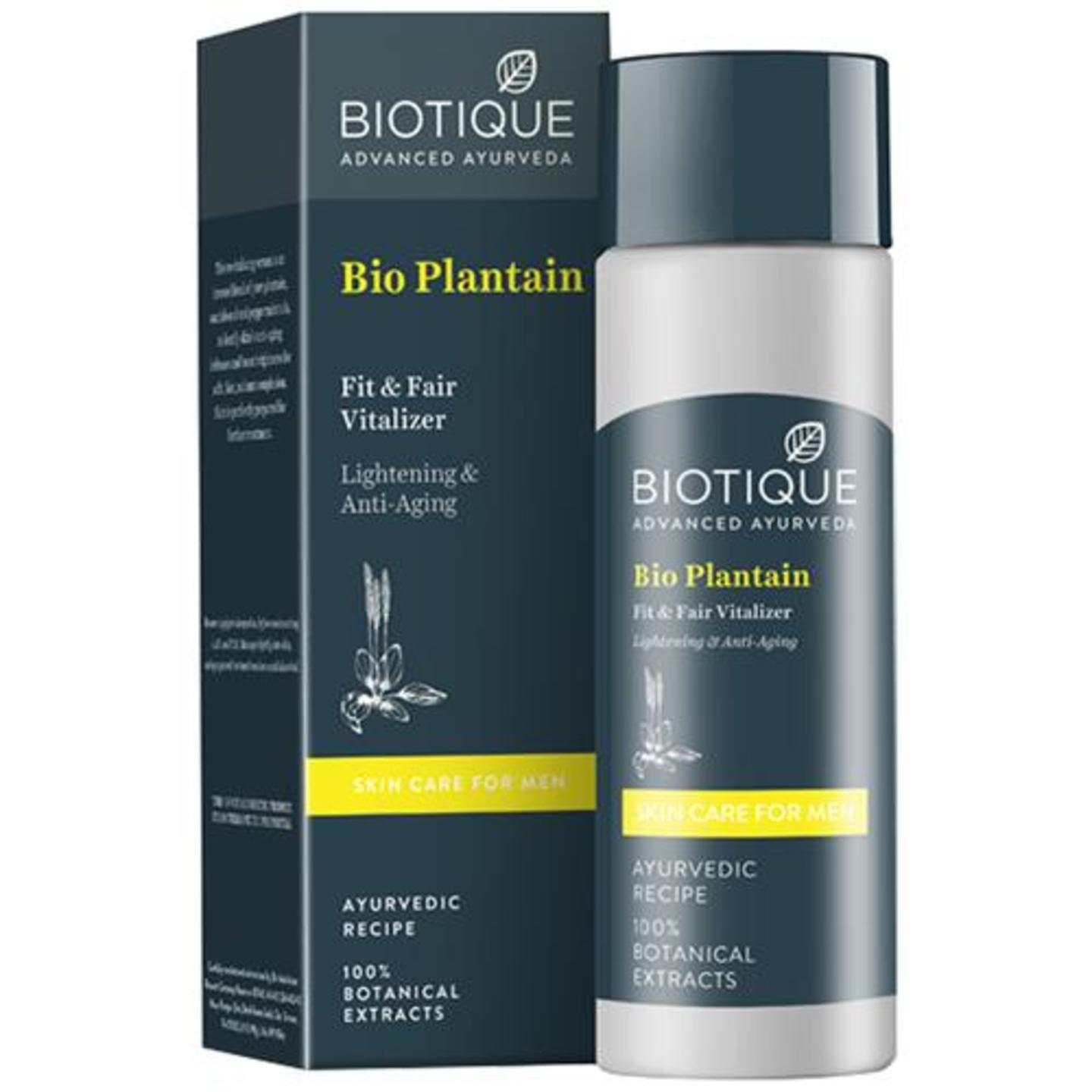 BIOTIQUE Vitalizer - Bio Plantain, for Man, 120 ml