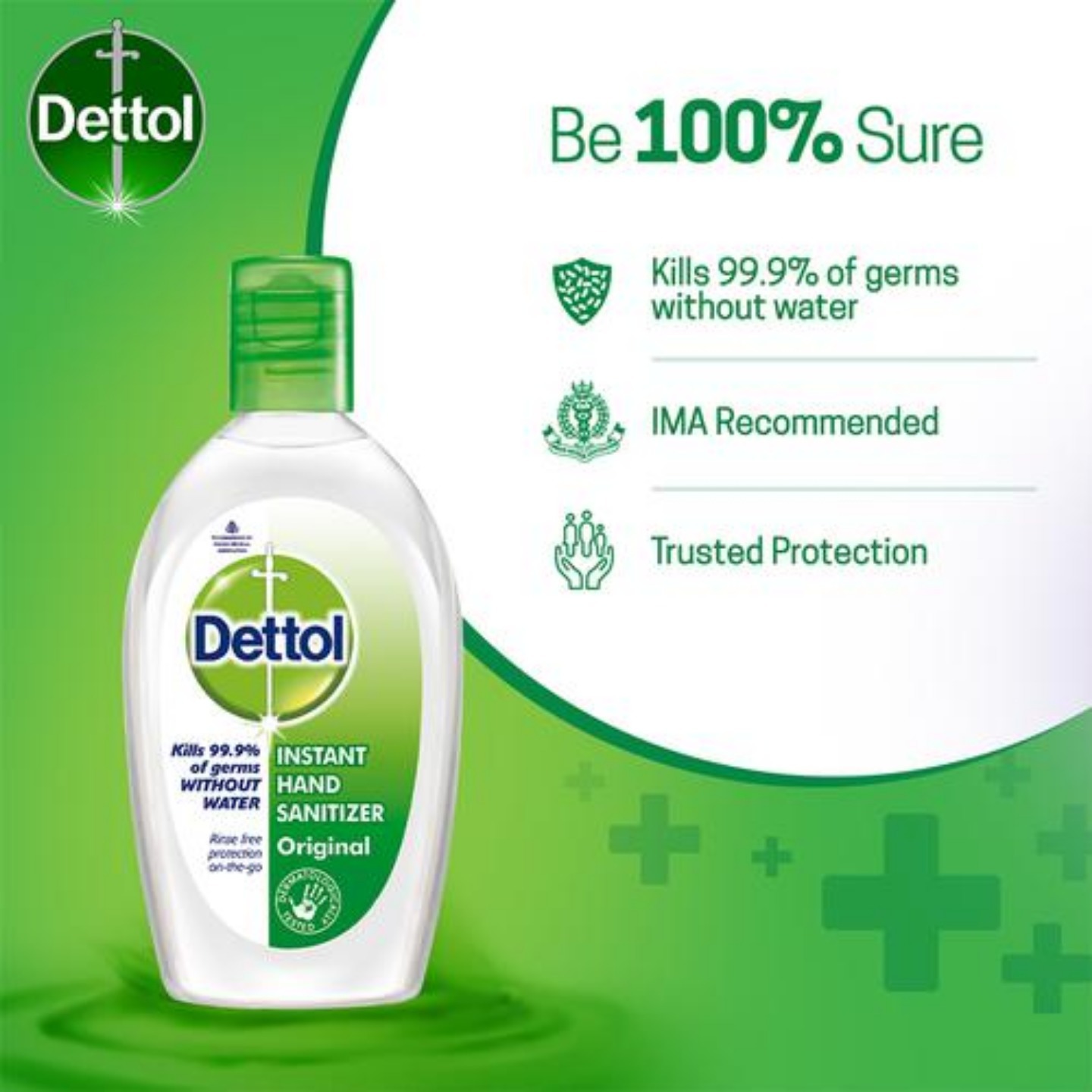 Dettol Sanitizer - Original Germ Protection, 50 ml