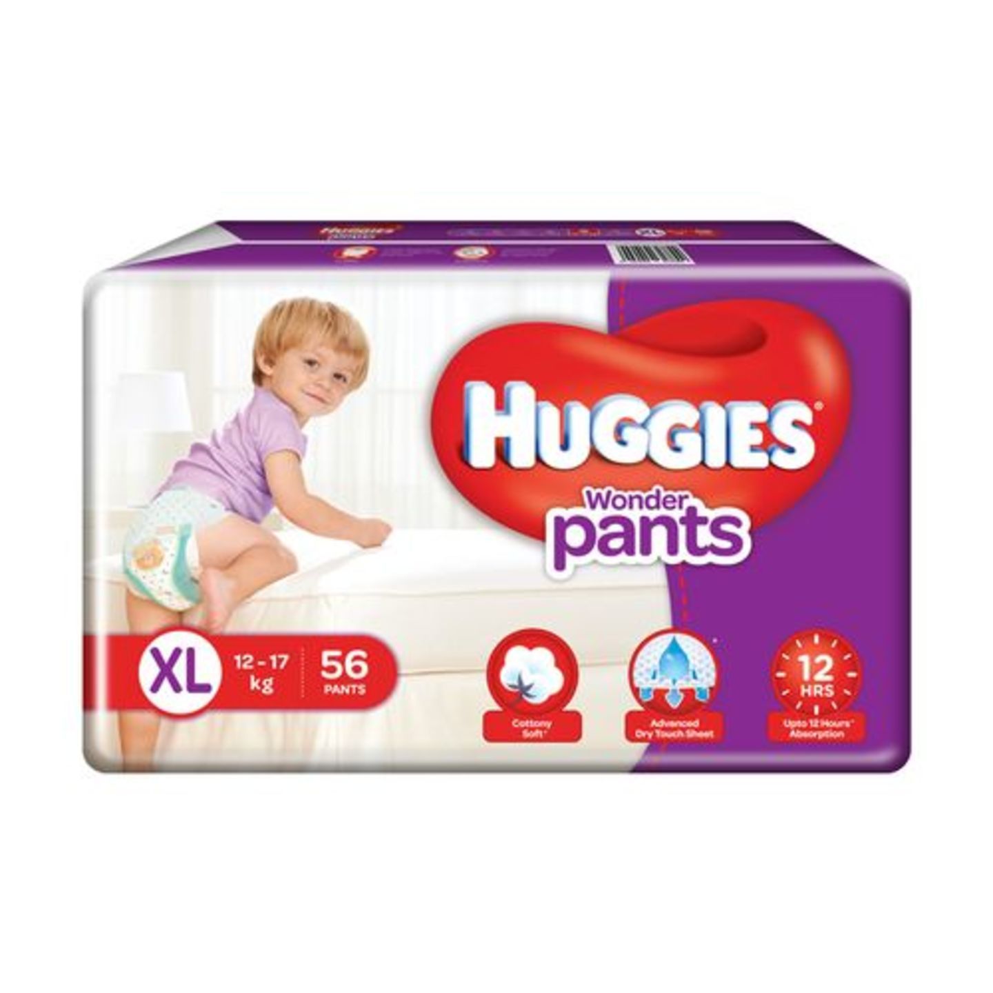 Huggies Wonder Pants Xtra Large - 56 Diapers, 56 pcs