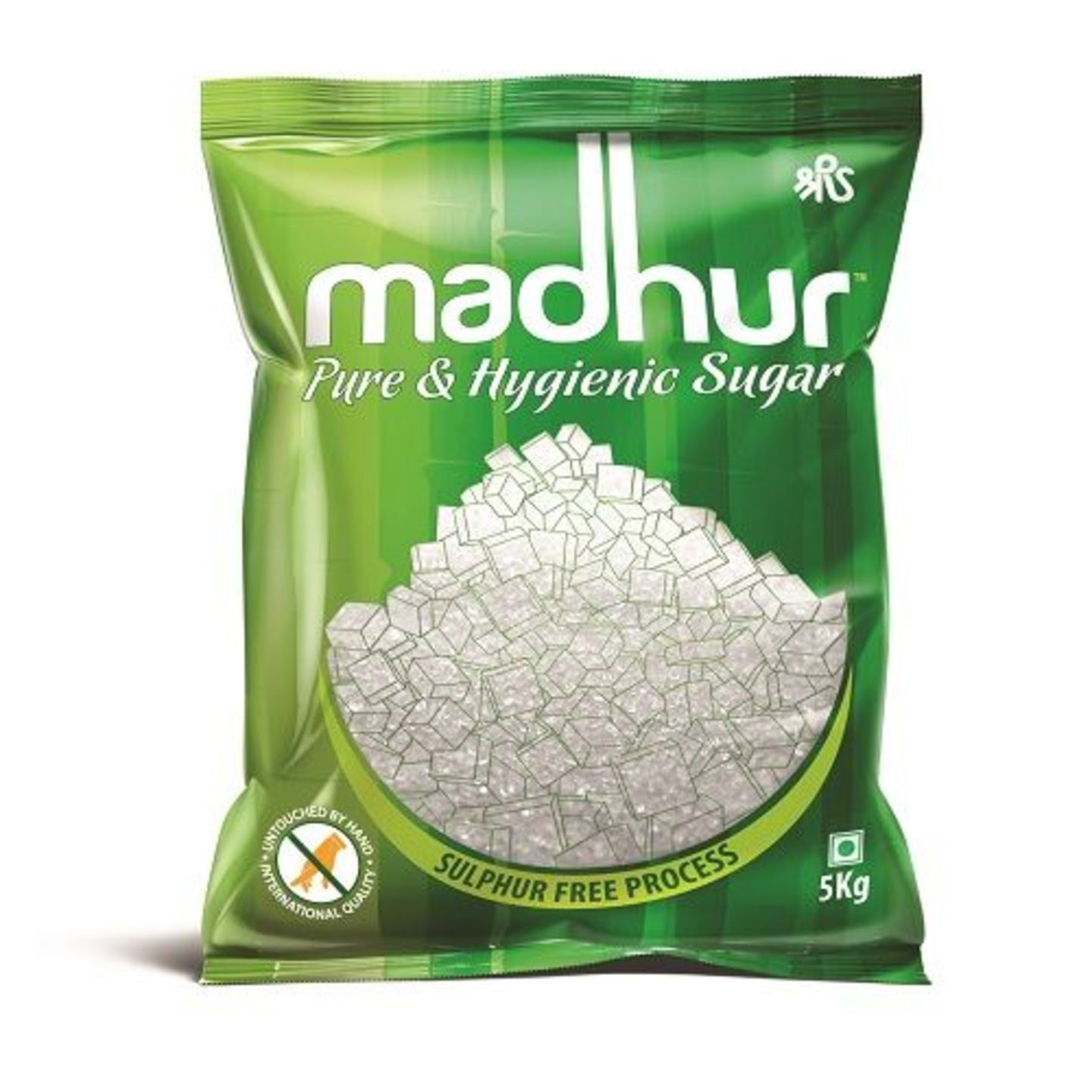 Madhur Sugar - Refined, 5 kg Pouch