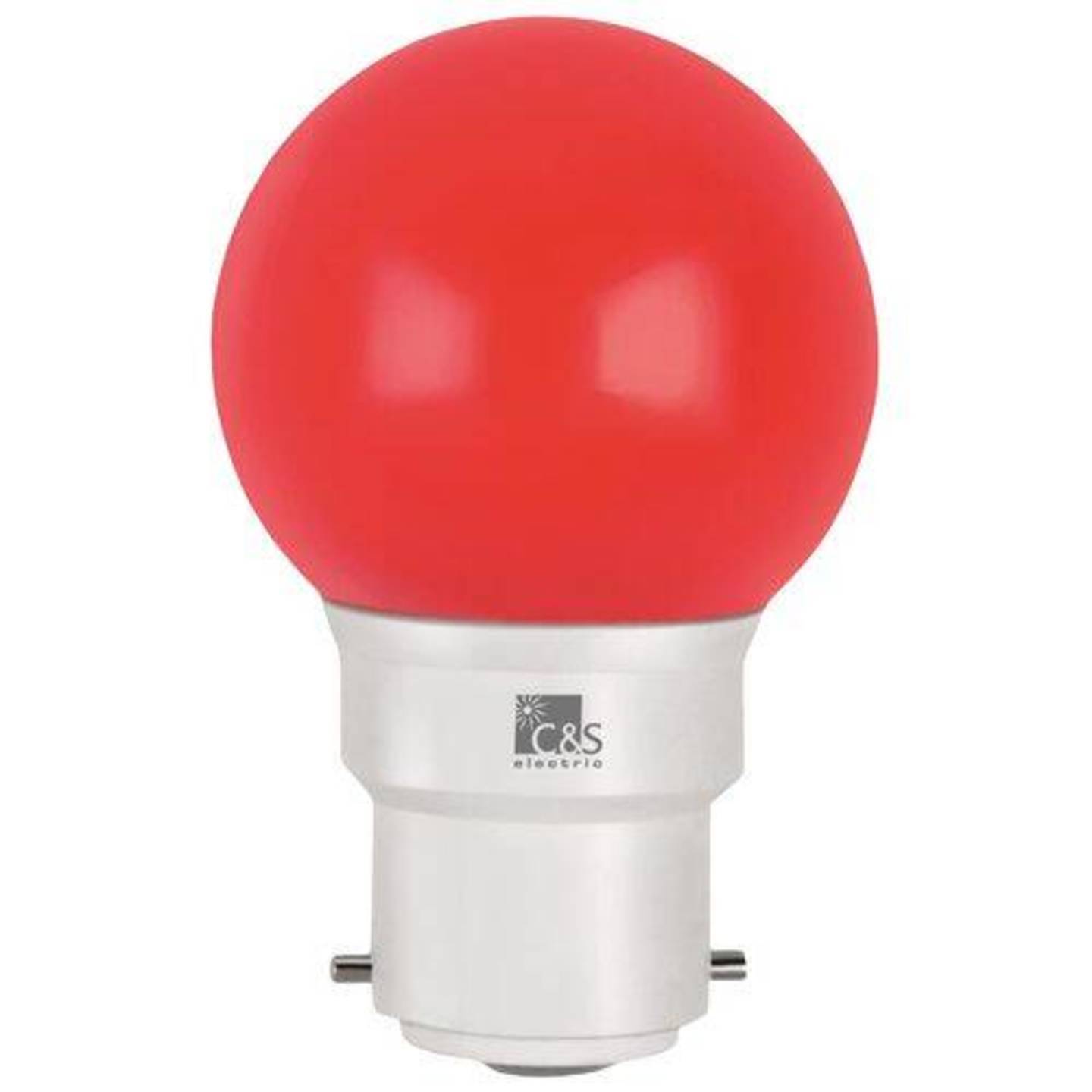 C&S Electric LED Bulb - 0.5 Watt, Red, B22, 1 pc