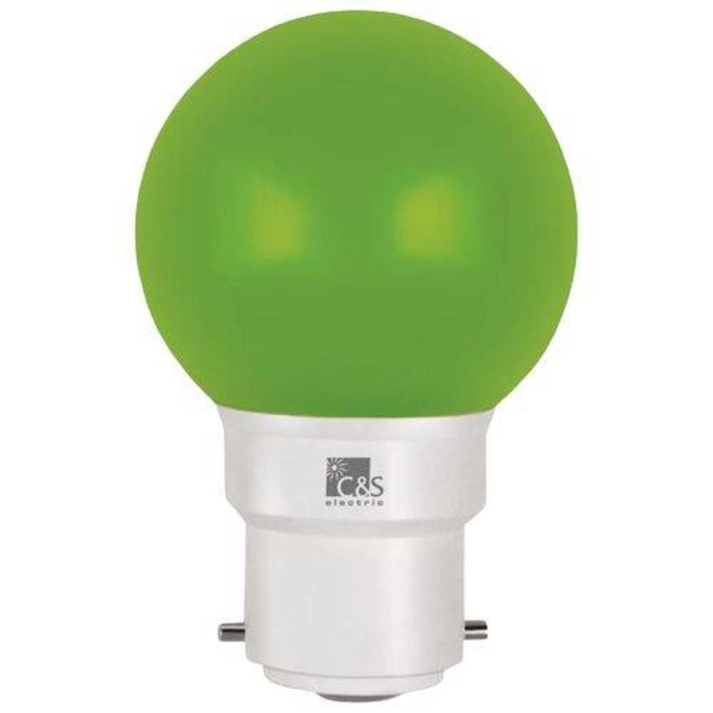 C&S Electric LED Bulb - 0.5 Watt, Green, B22, 1 pc