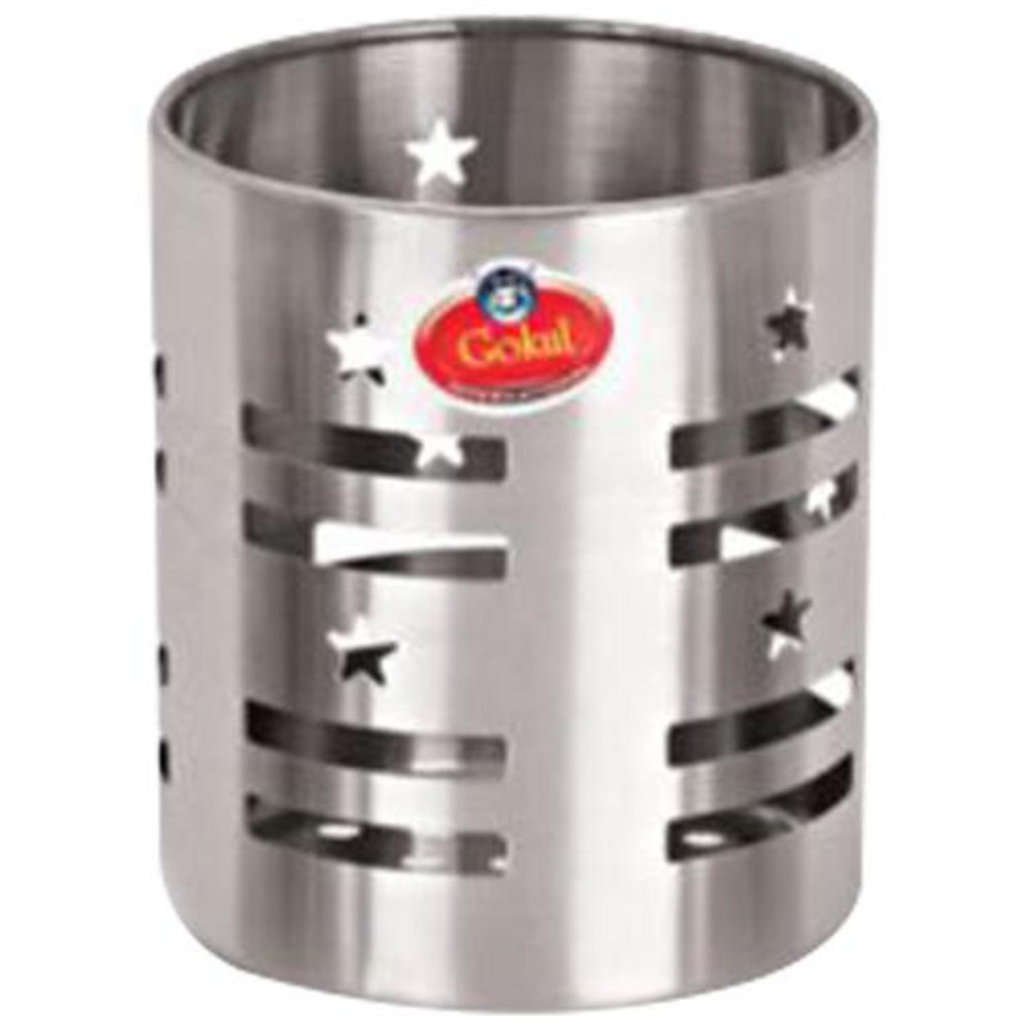 Swastik Steel Stainless Steel Cutlery Holder - Star Design, Size 3, 1 pc