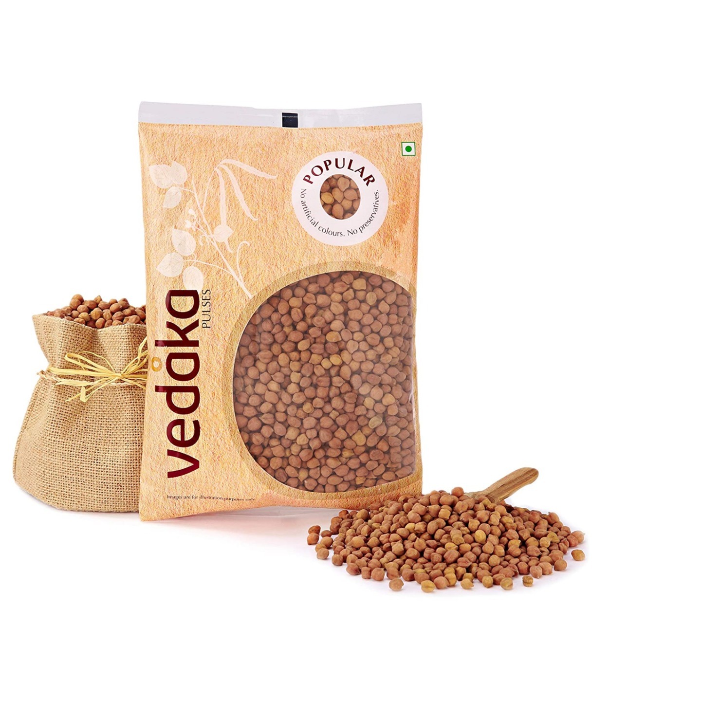 Vedaka Popular Black Chana, 1 kg