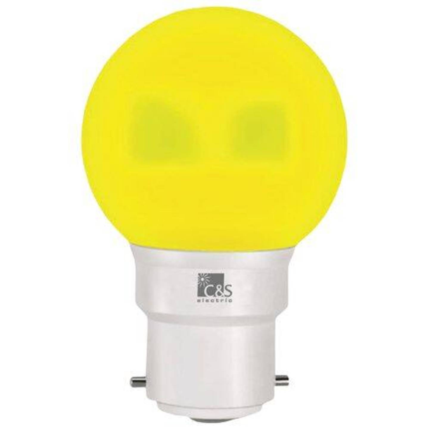 C&S Electric LED Bulb - 0.5 Watt,Yellow, B22, 1 pc