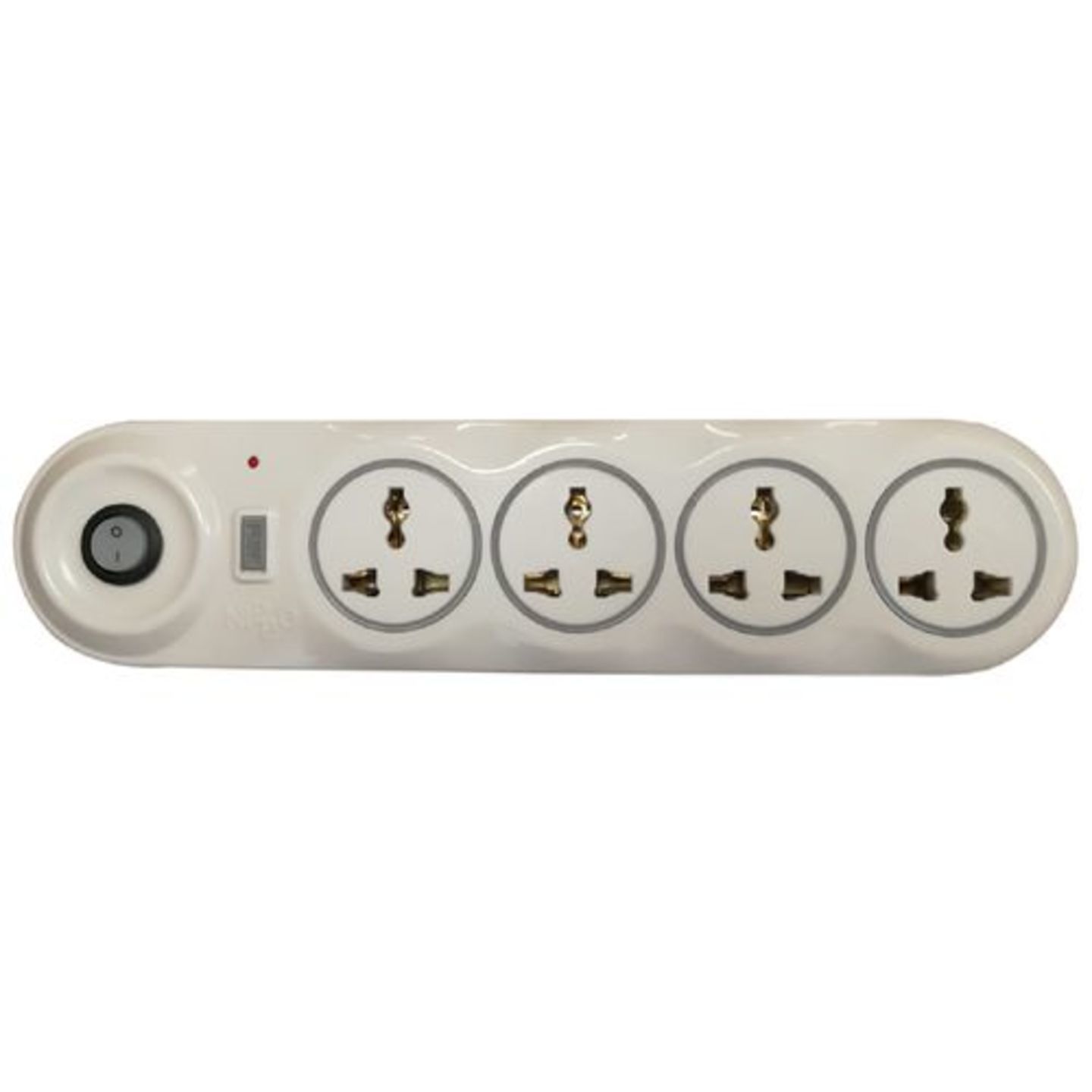 Nippo 4 Socket Power Strip/Cord - With 2 Mtr Wire, 1 pc