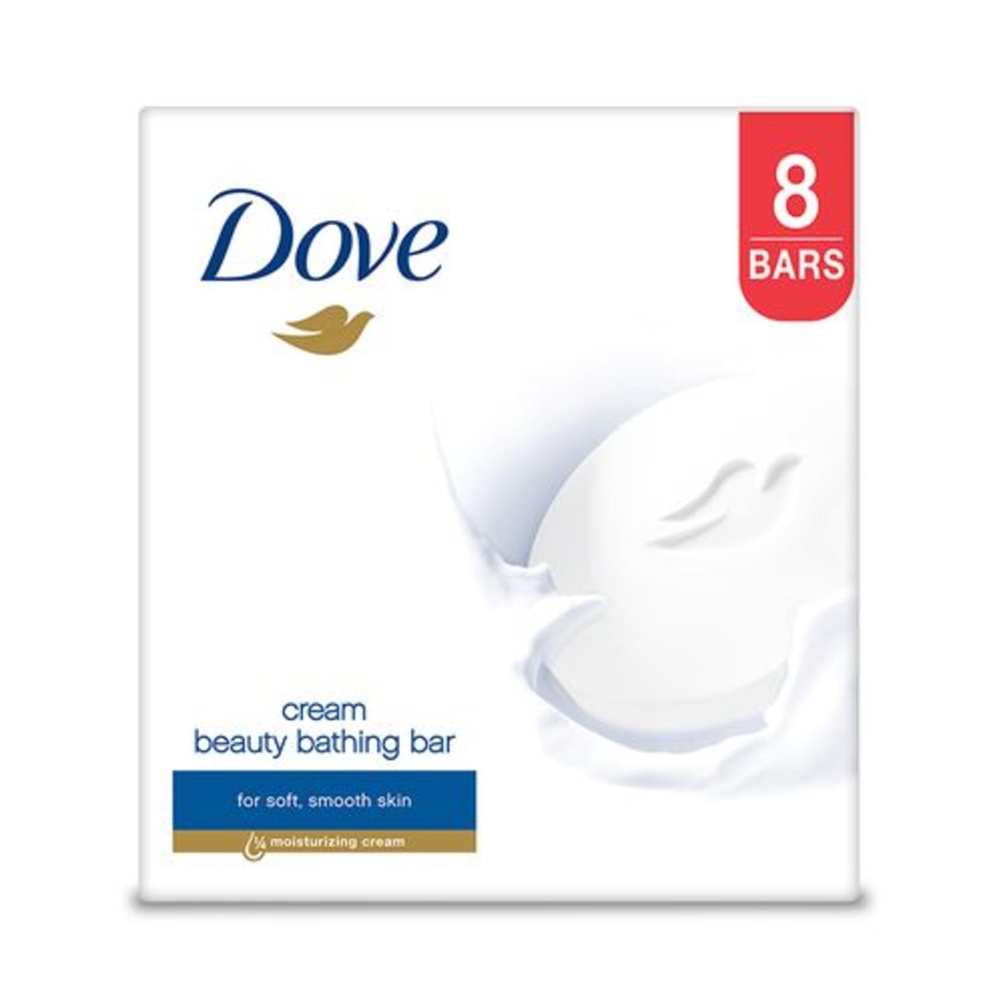 Dove Cream Beauty Bathing Bar, 800 g Pack of 8