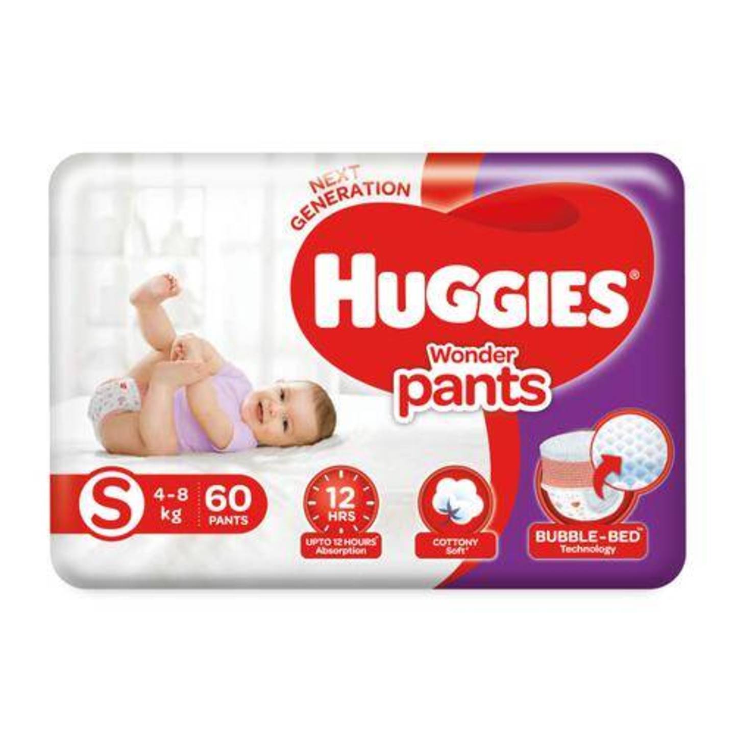 Huggies Wonder Pants Small - 60 Diapers, 60 pcs