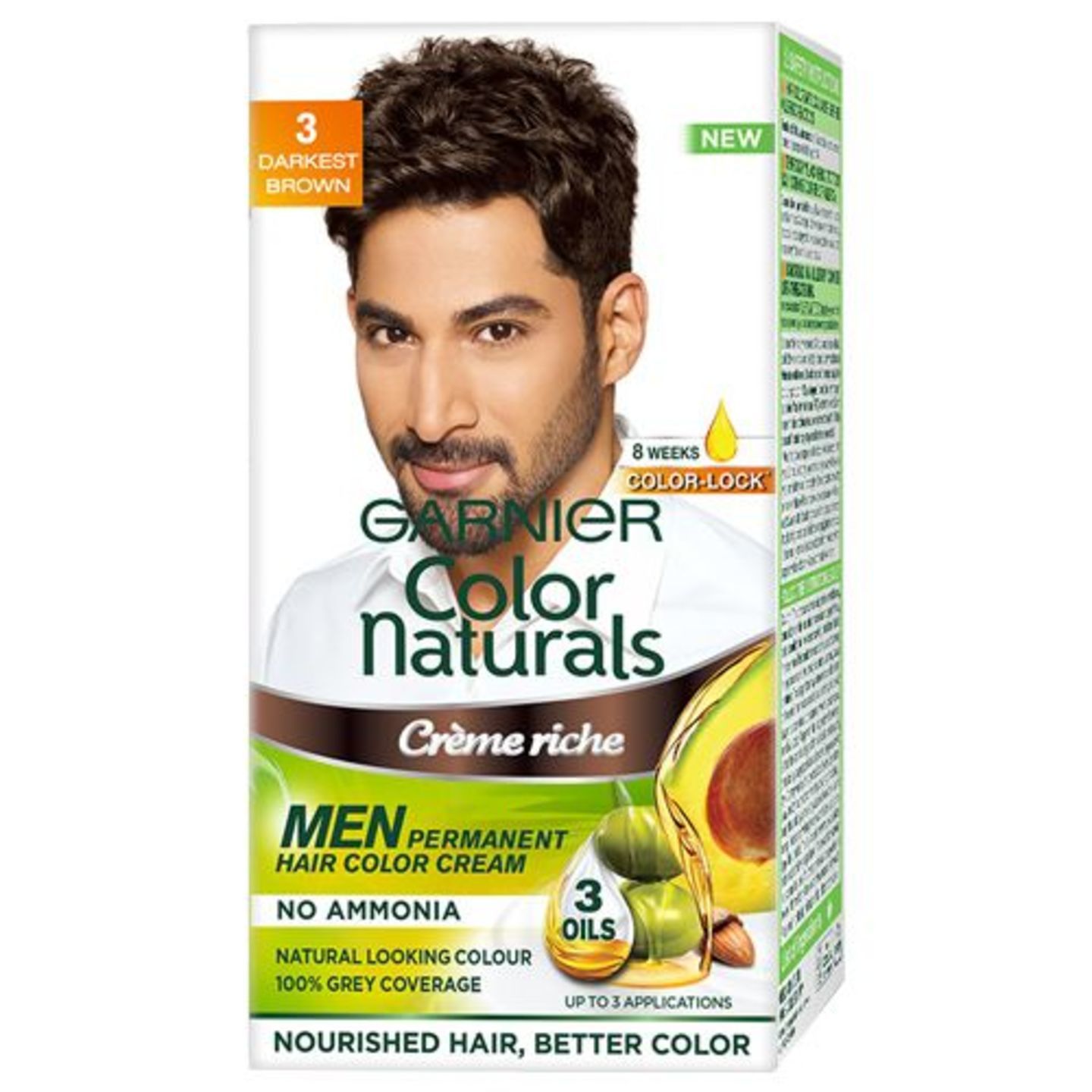 Garnier Men Color Naturals - Shade 3, Darkest Brown, 67.5 g