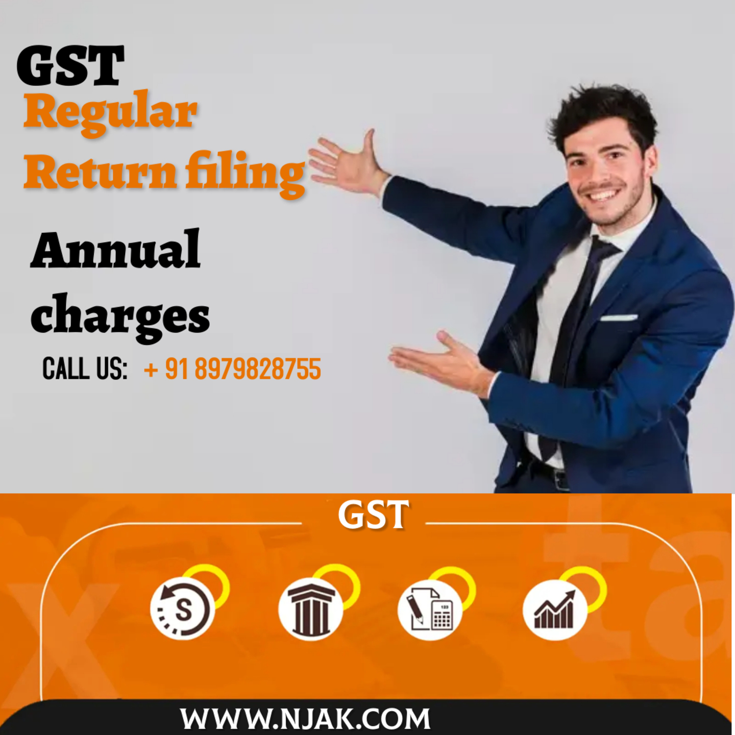 GST Regular Return filing (Annual charges)