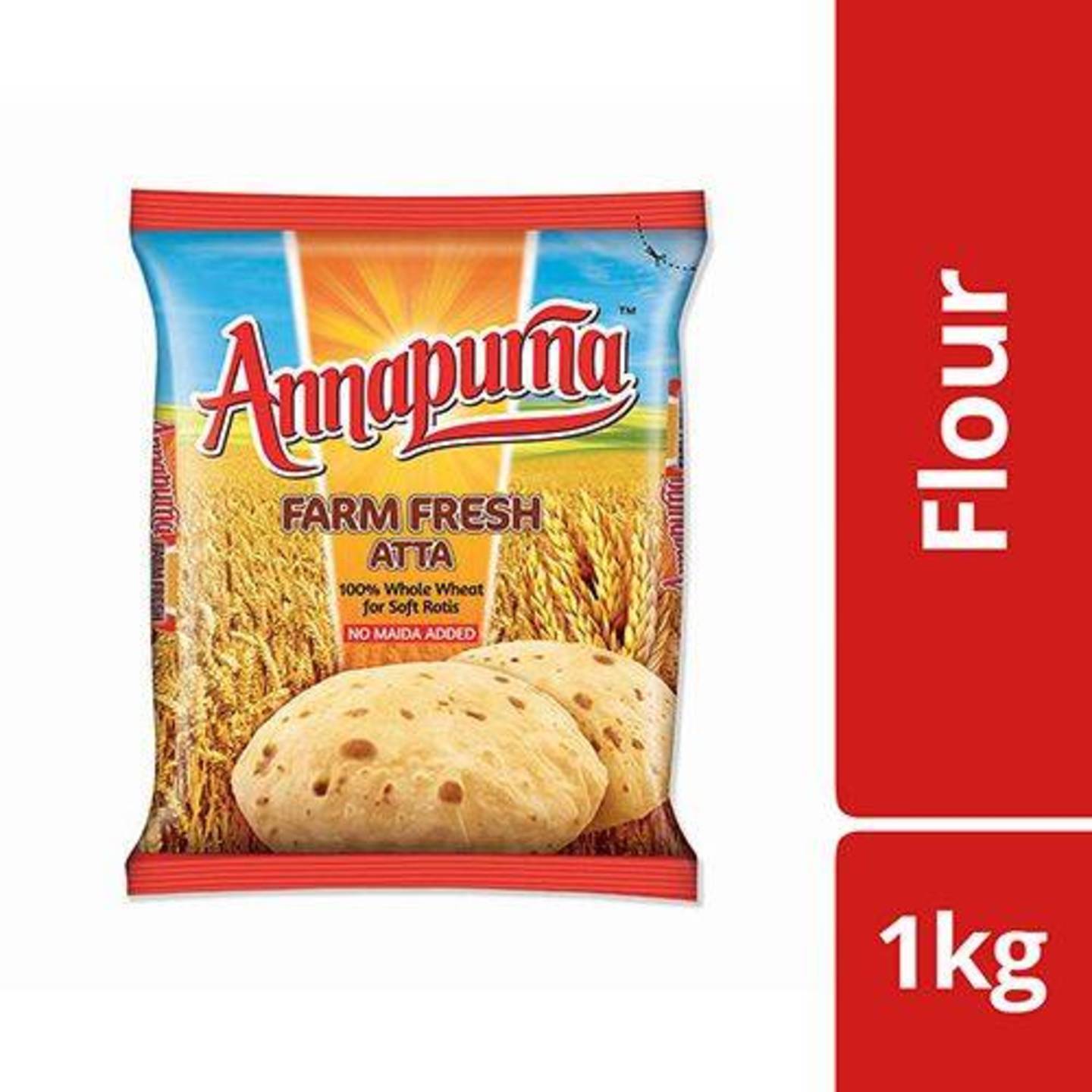 Annapurna Farm Fresh Atta, 1 kg Pouch