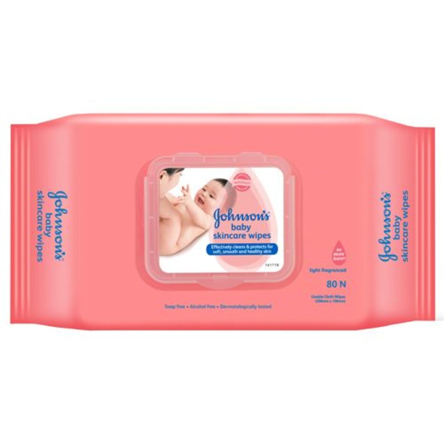 Johnsons Baby skincare wipes, 80 pcs