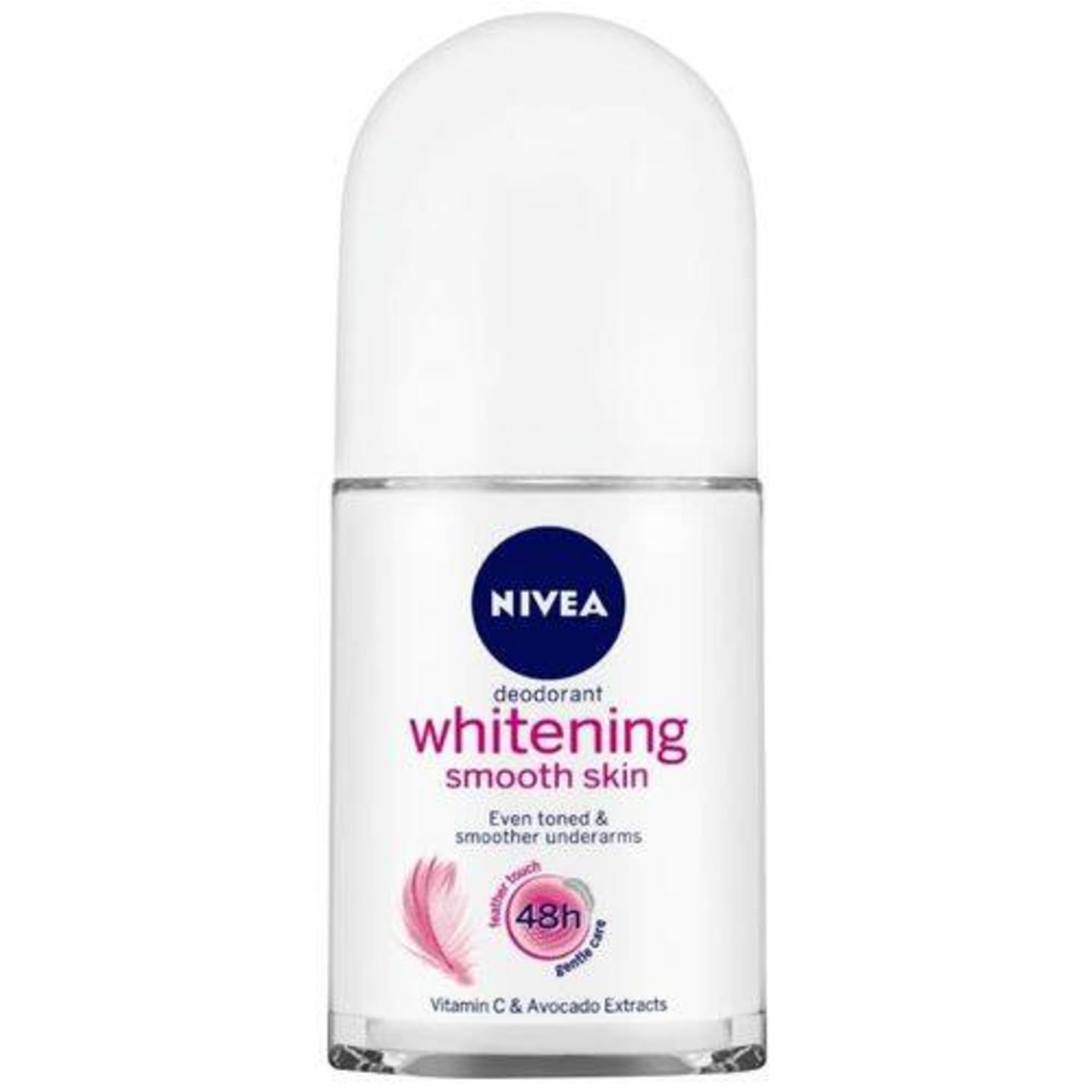 Nivea Deodorant Roll On - Whitening Smooth Skin, 50 ml Can