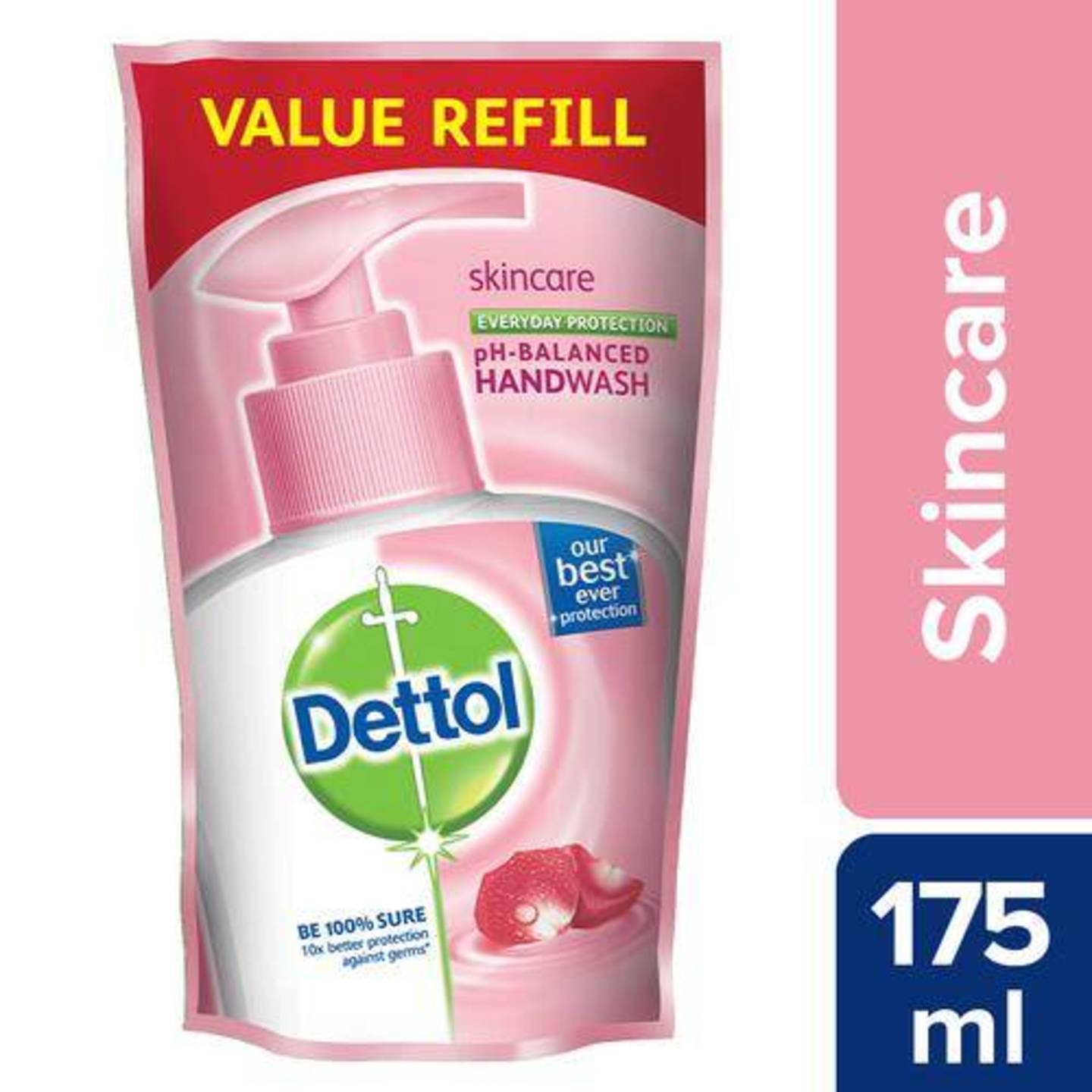 Dettol Hand Wash Liquid Refill - Skincare, 175 ml Pouch