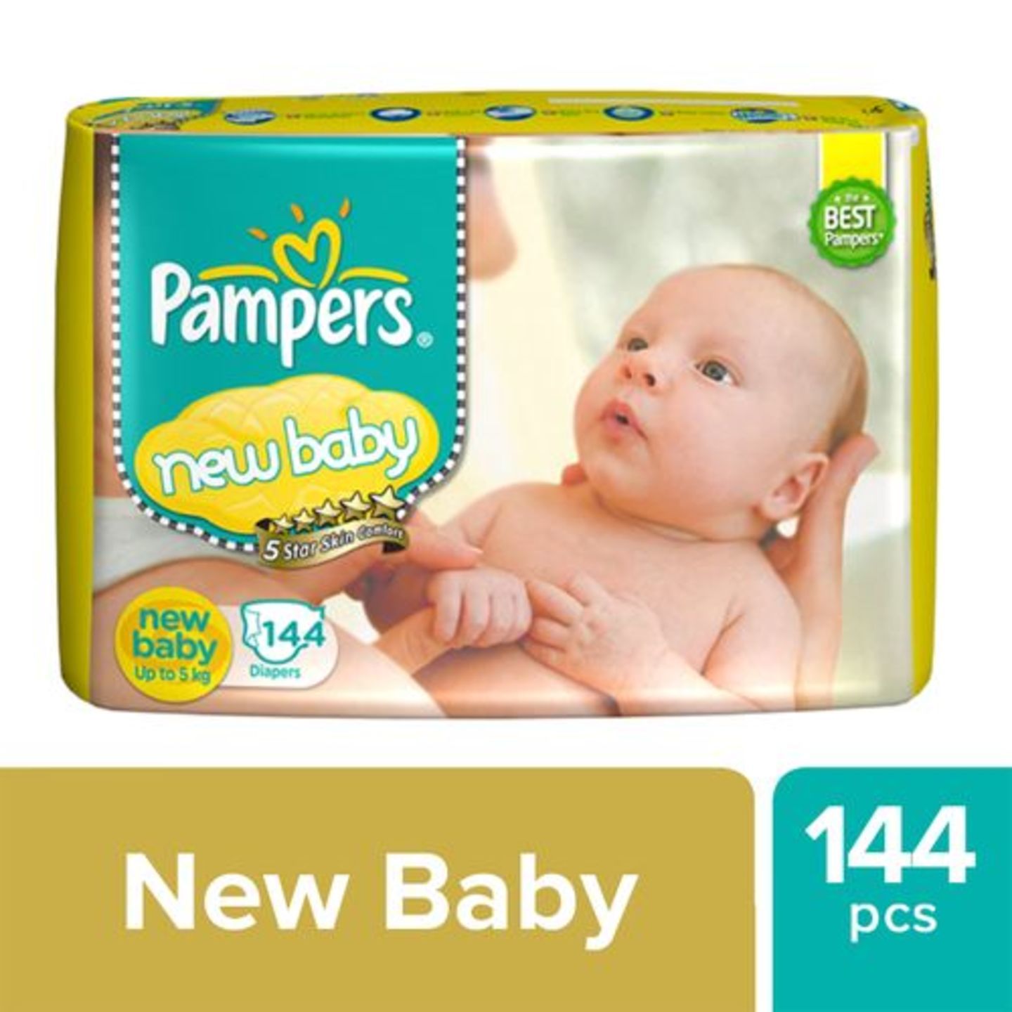 Pampers Active Baby New Born - 144 Diapers, 144 pcs