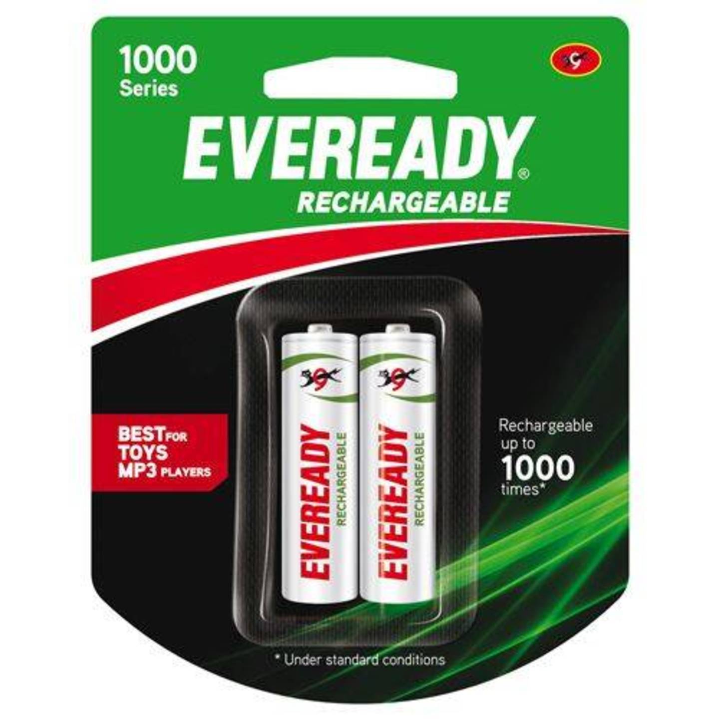 Eveready Rechargeable AA Battery BP2 700 Nimh, 2 pcs