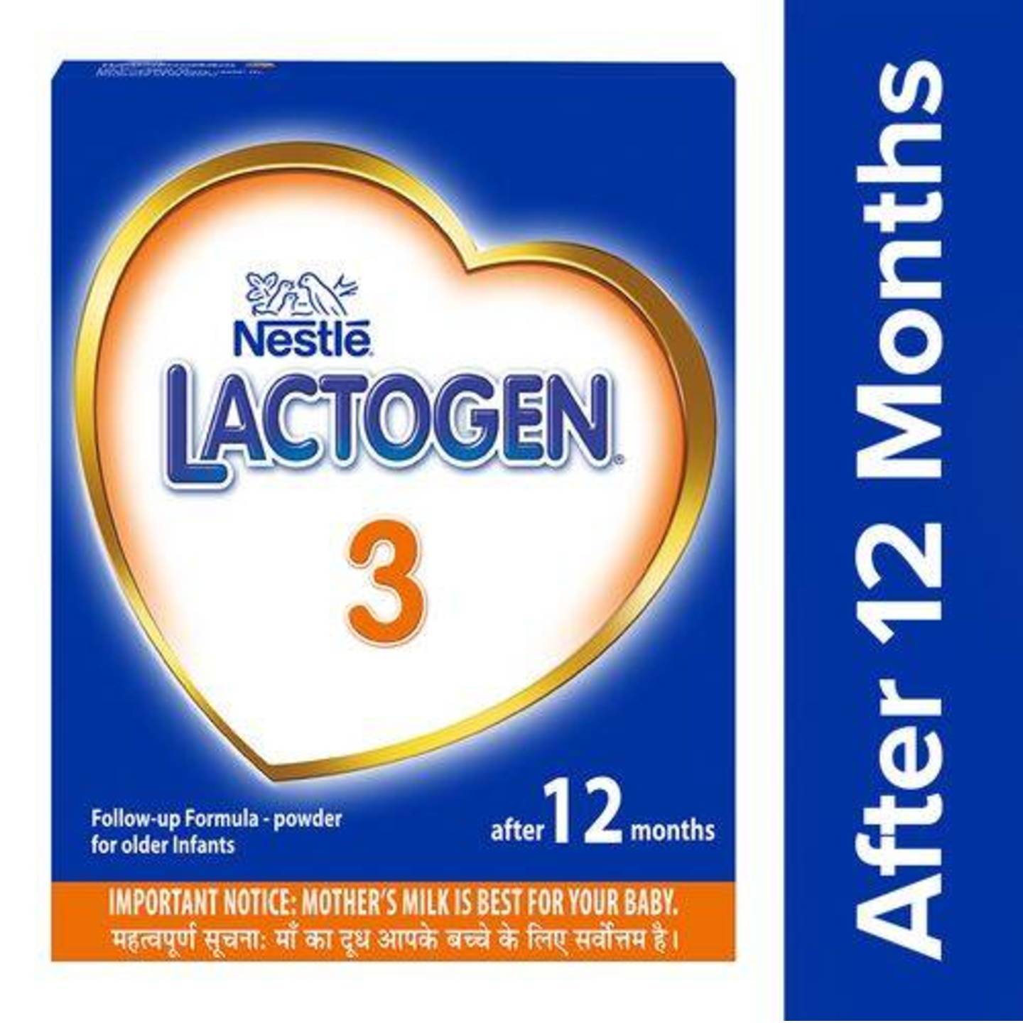 Nestle Lactogen 3 Follow-Up Formula Powder - After 12 months, Stage 3, 400 g Bag-In-Box