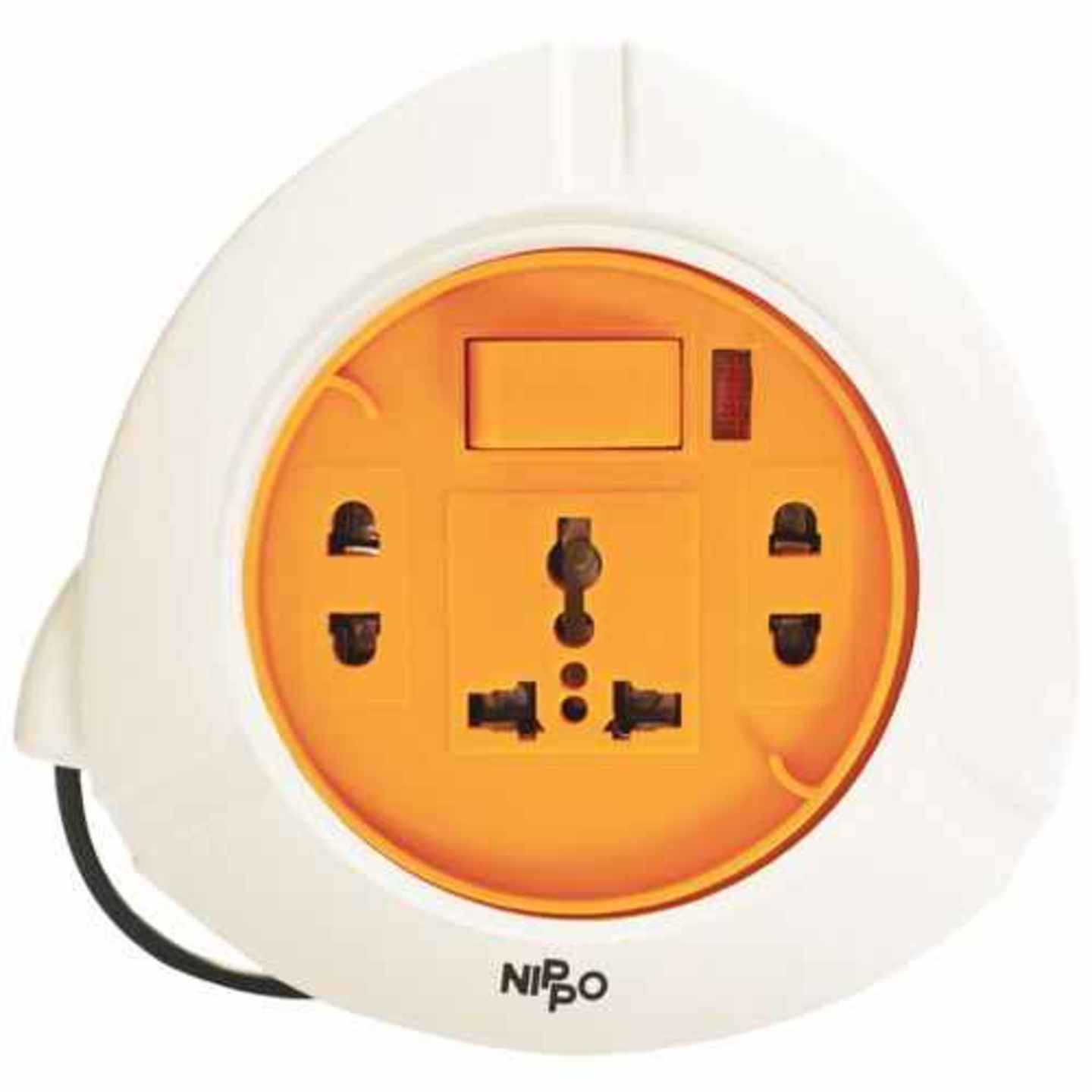 Nippo 2 Pin Extention - Flex Box With 4 Mtr Wire, 1 pc