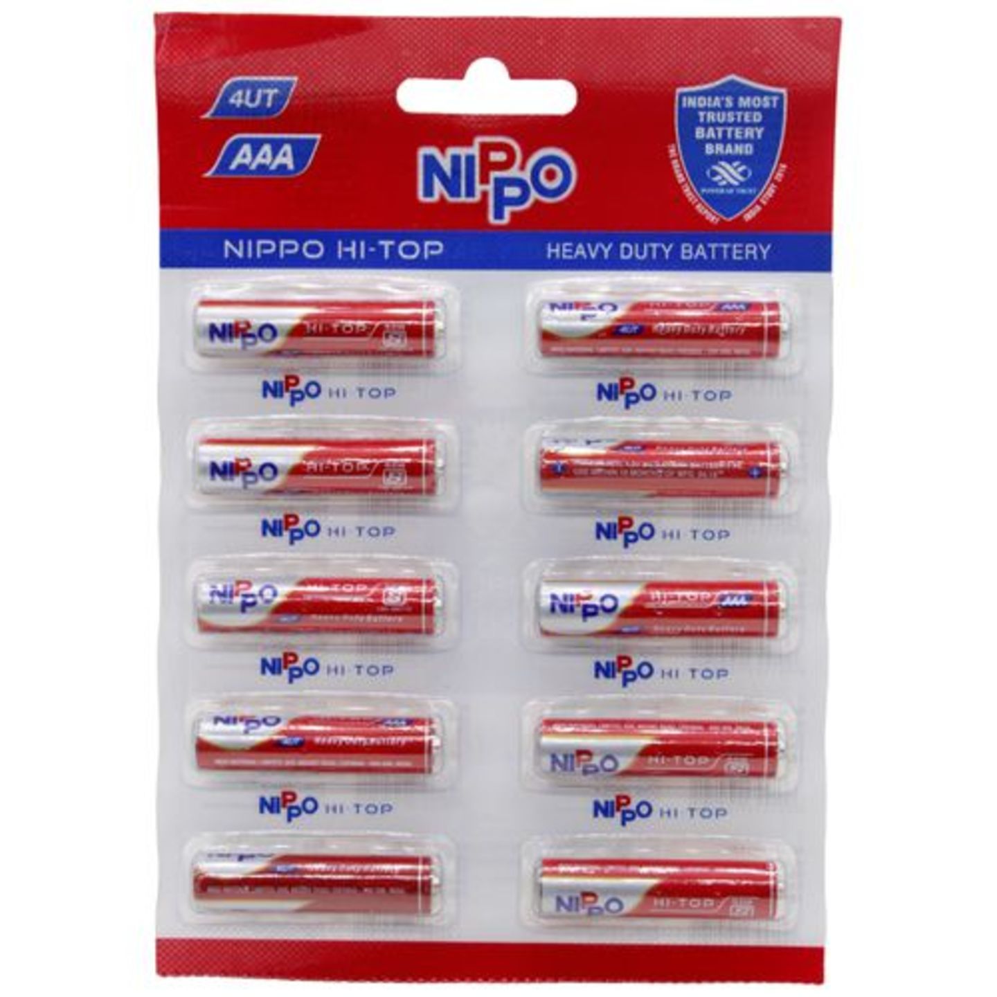 Nippo Battery - AAA, 4UT Hi-Top, 10 pcs