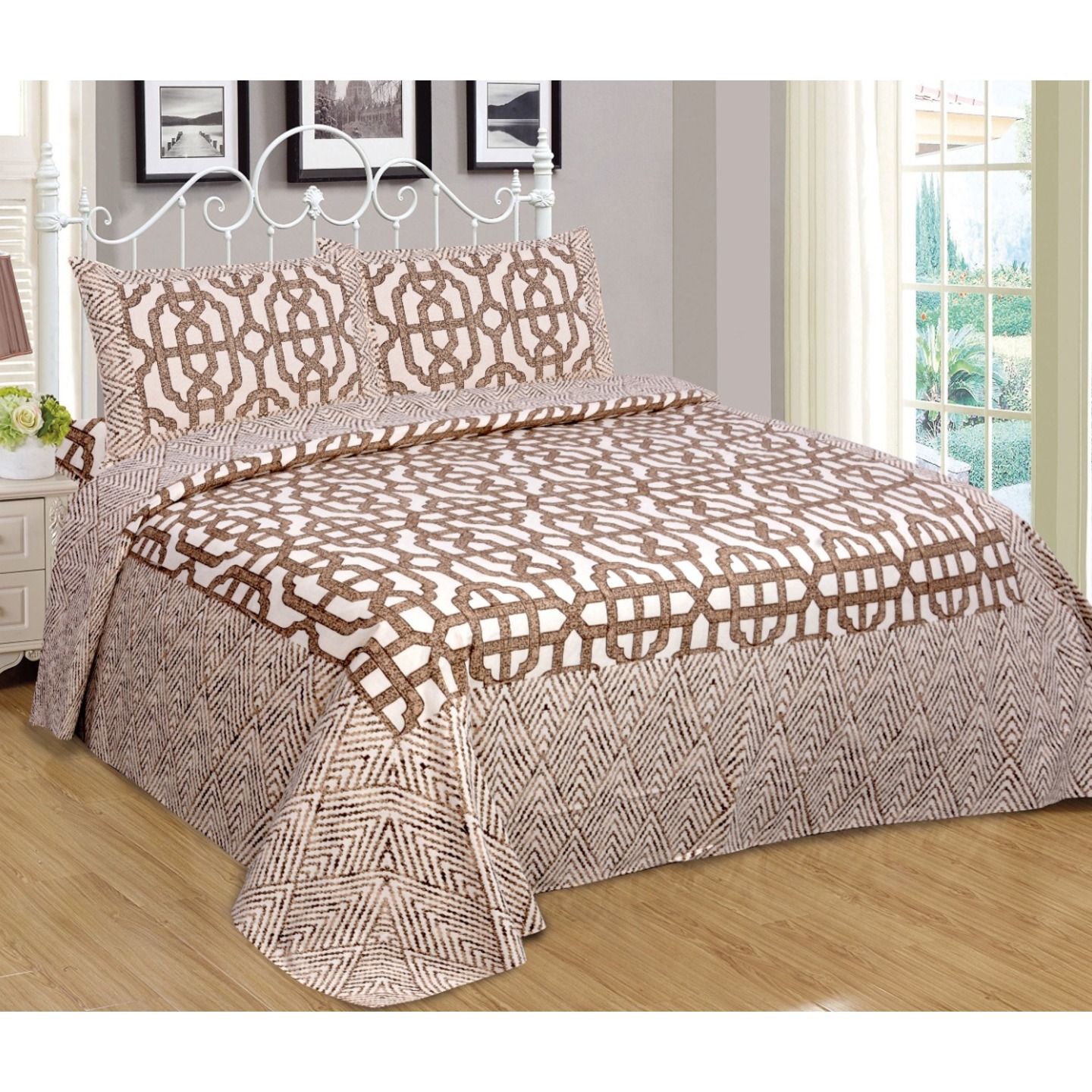 King size bedsheet sets Fabric-pure cotton