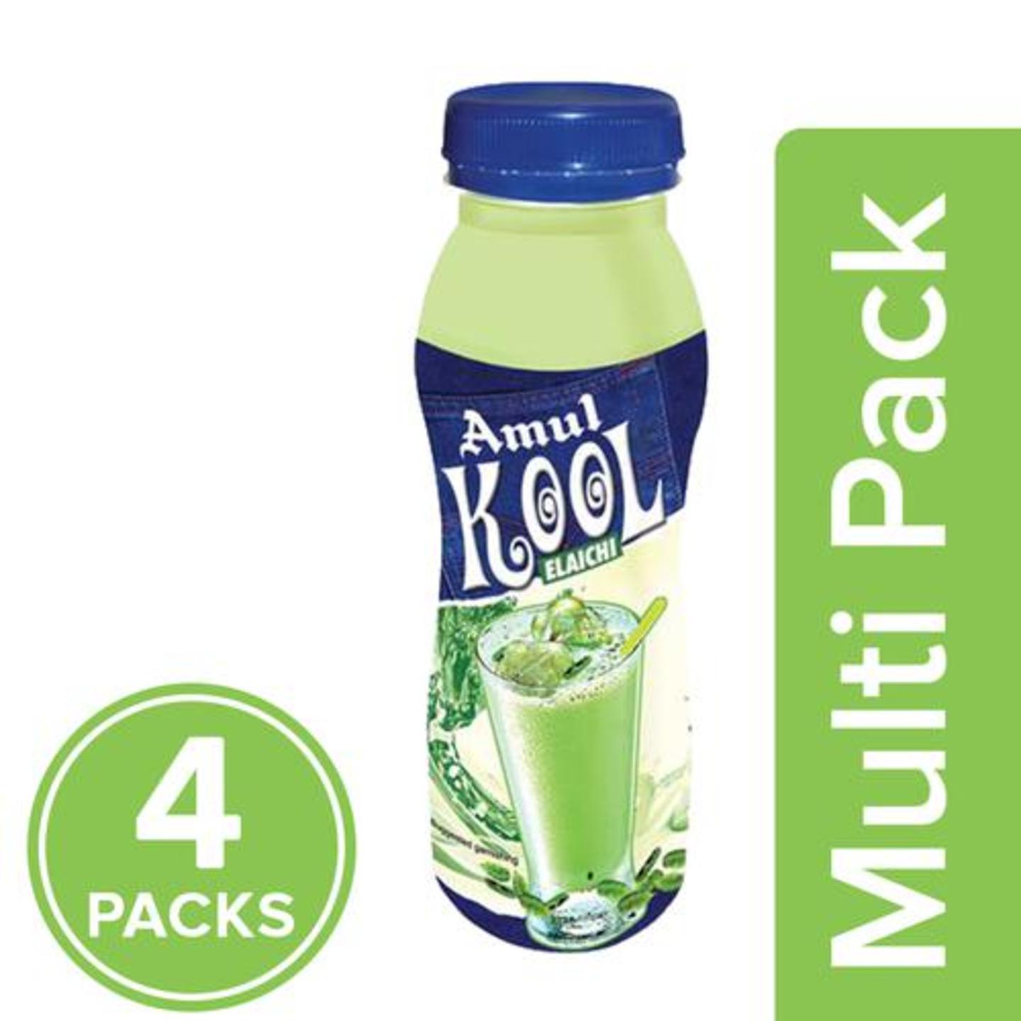 Amul Kool - Elaichi, 4x180 ml Multipack