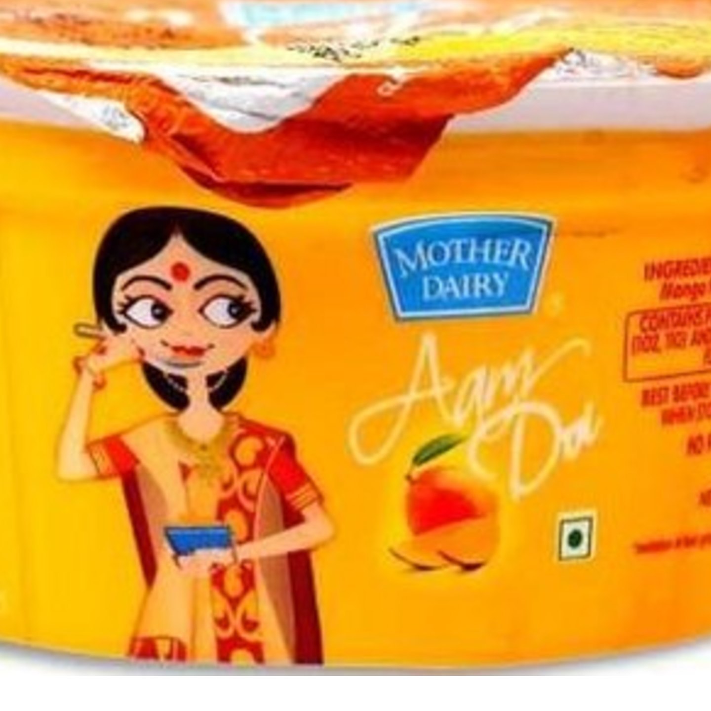 Mother Dairy Aam Doi (Mango Curd) 85gm Cup for Restaurant, Packaging Type: Packet