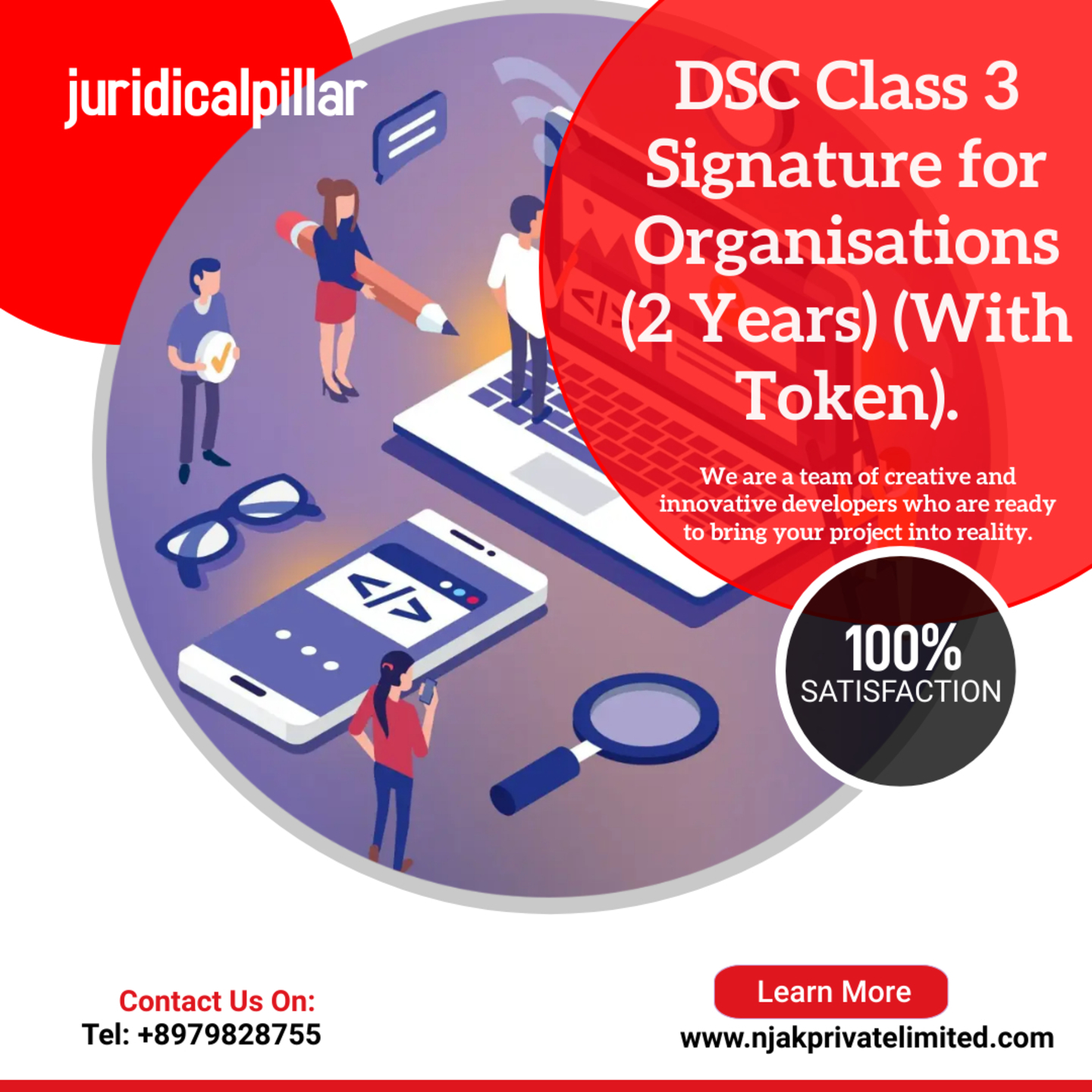 DSC Class 3 Signature for Organisations (2 Years) (With Token)