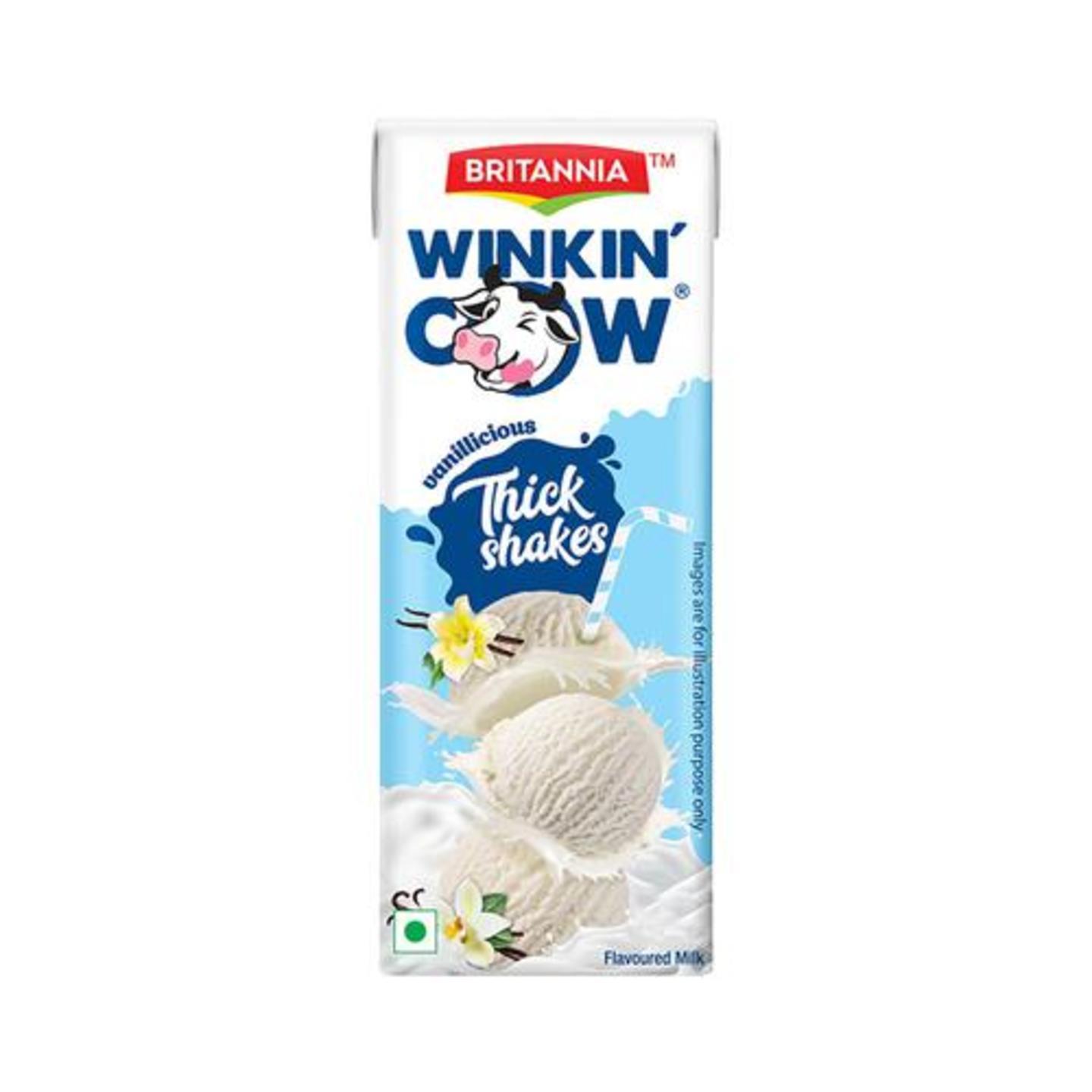 Britannia Winkin Cow Milk Shake - Vanilla, 180 ml