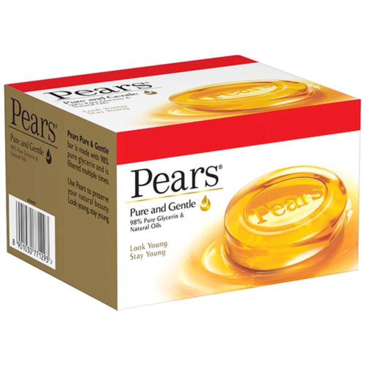 Pears Pure & Gentle Bathing Bar, 125 g Pack of 3