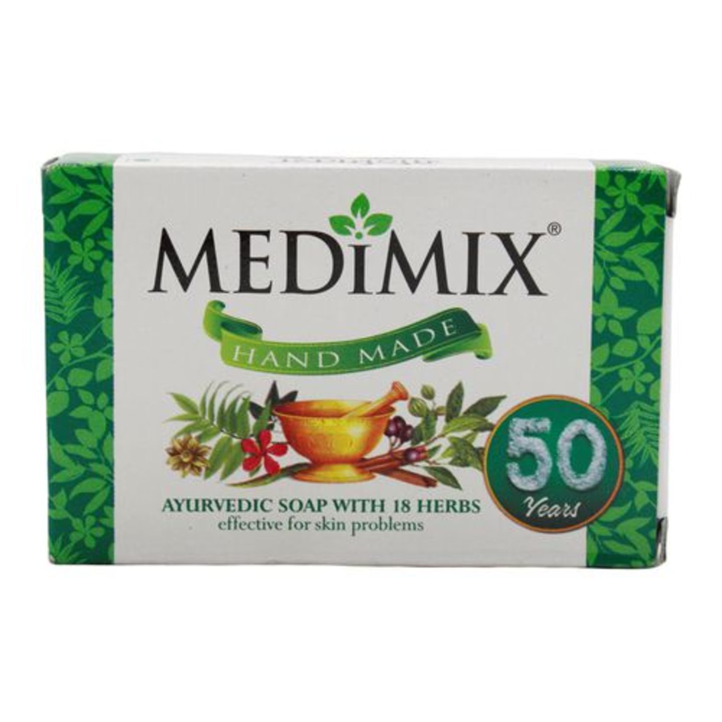 Medimix Bathing Soap - Ayurvedic Classic 18 Herbs, 75 g Carton