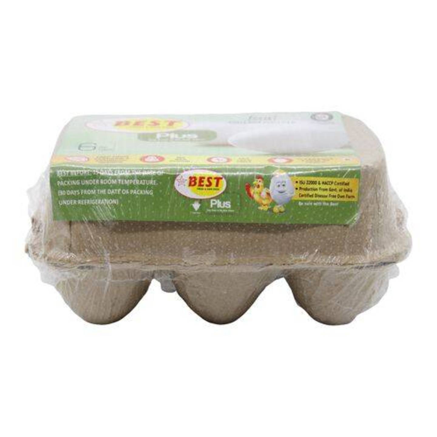 Best Plus Egg - Veg Feed & No Bad Odour, 6 pcs Pouch