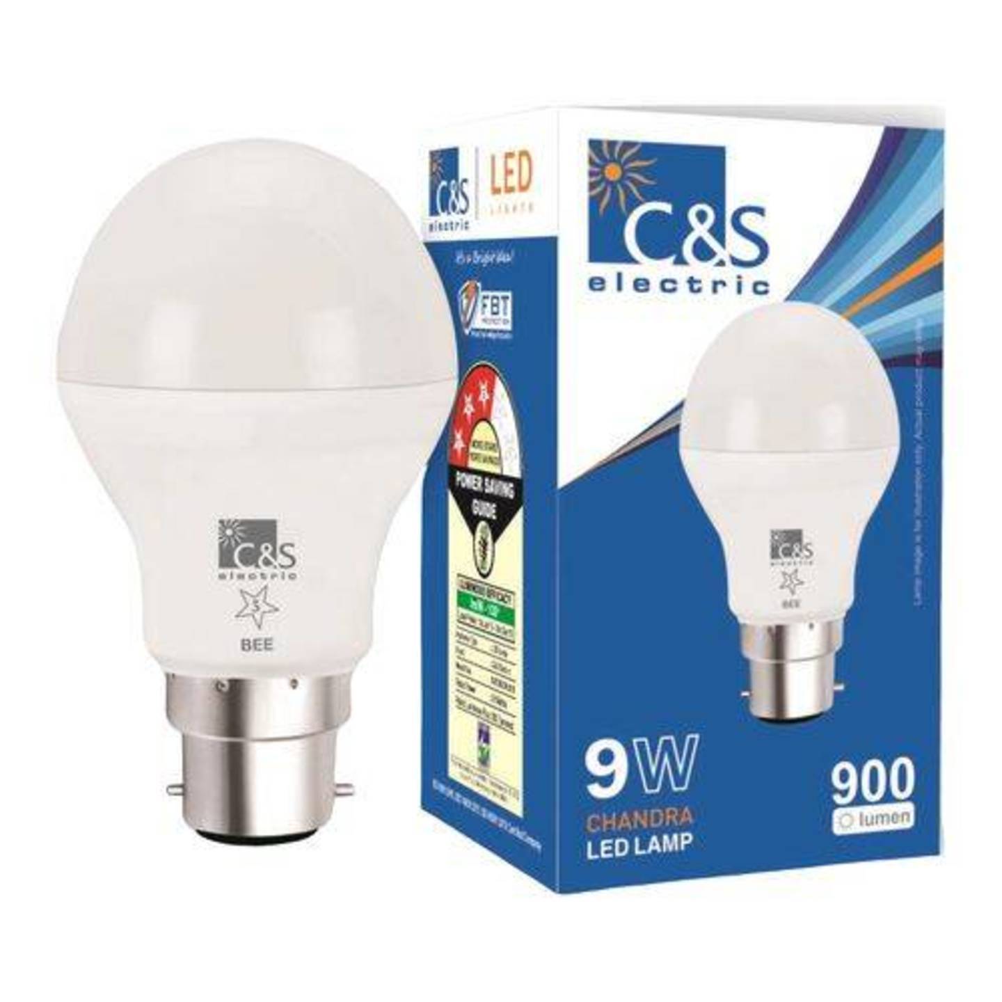 C&S Electric LED Bulb - 9 Watt, Cool White, B22, 1 pc
