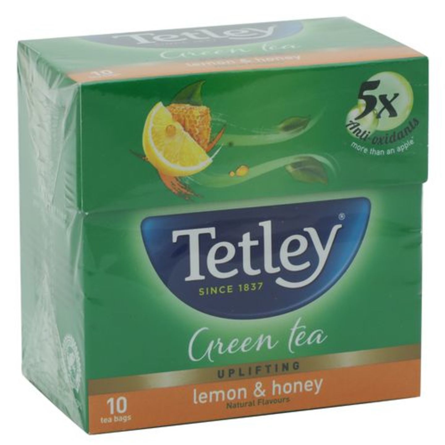Tetley Green Tea - Lemon & Honey, 15 g (10 Bags x 1.5 g each