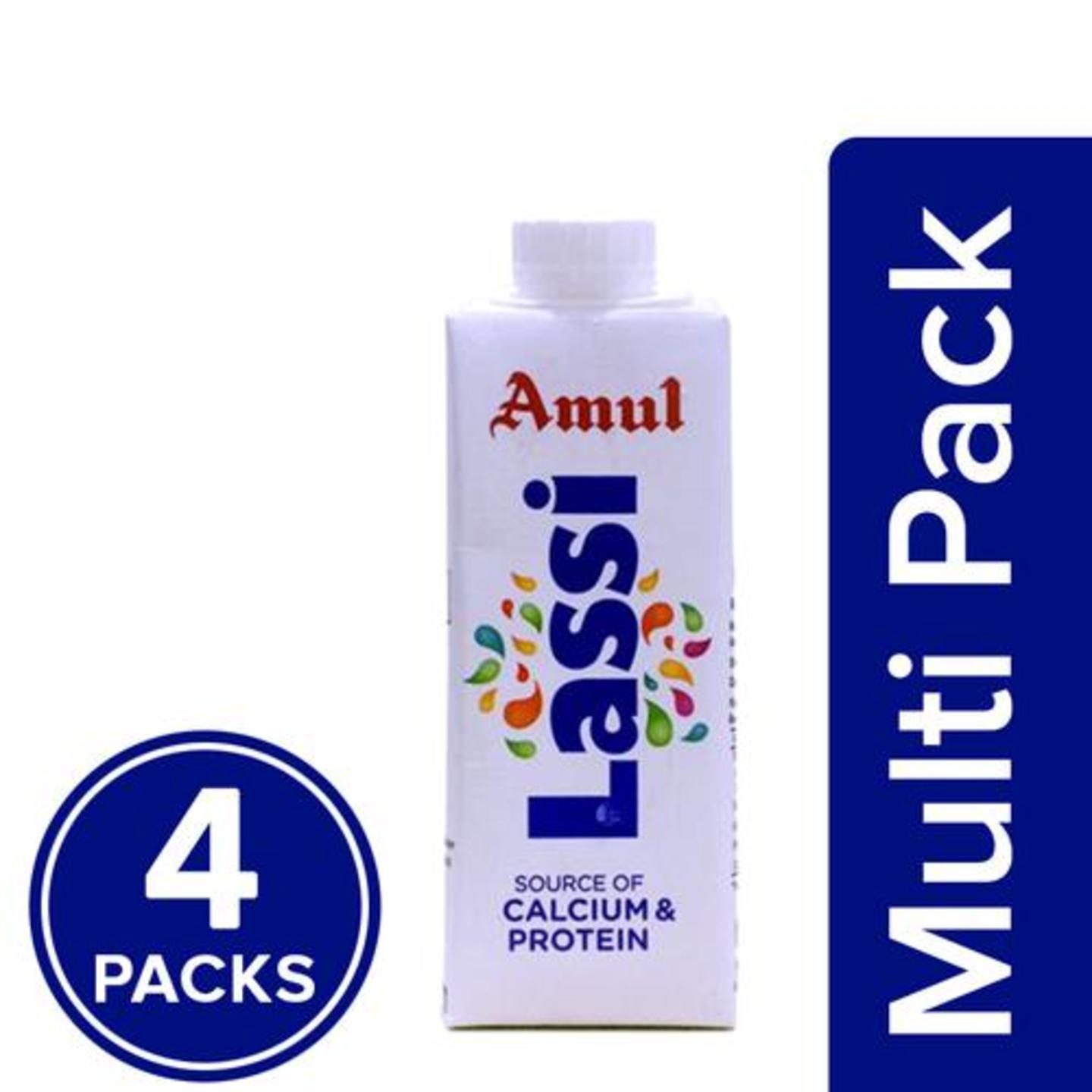 Amul Lassi, 4x250 ml Multipack