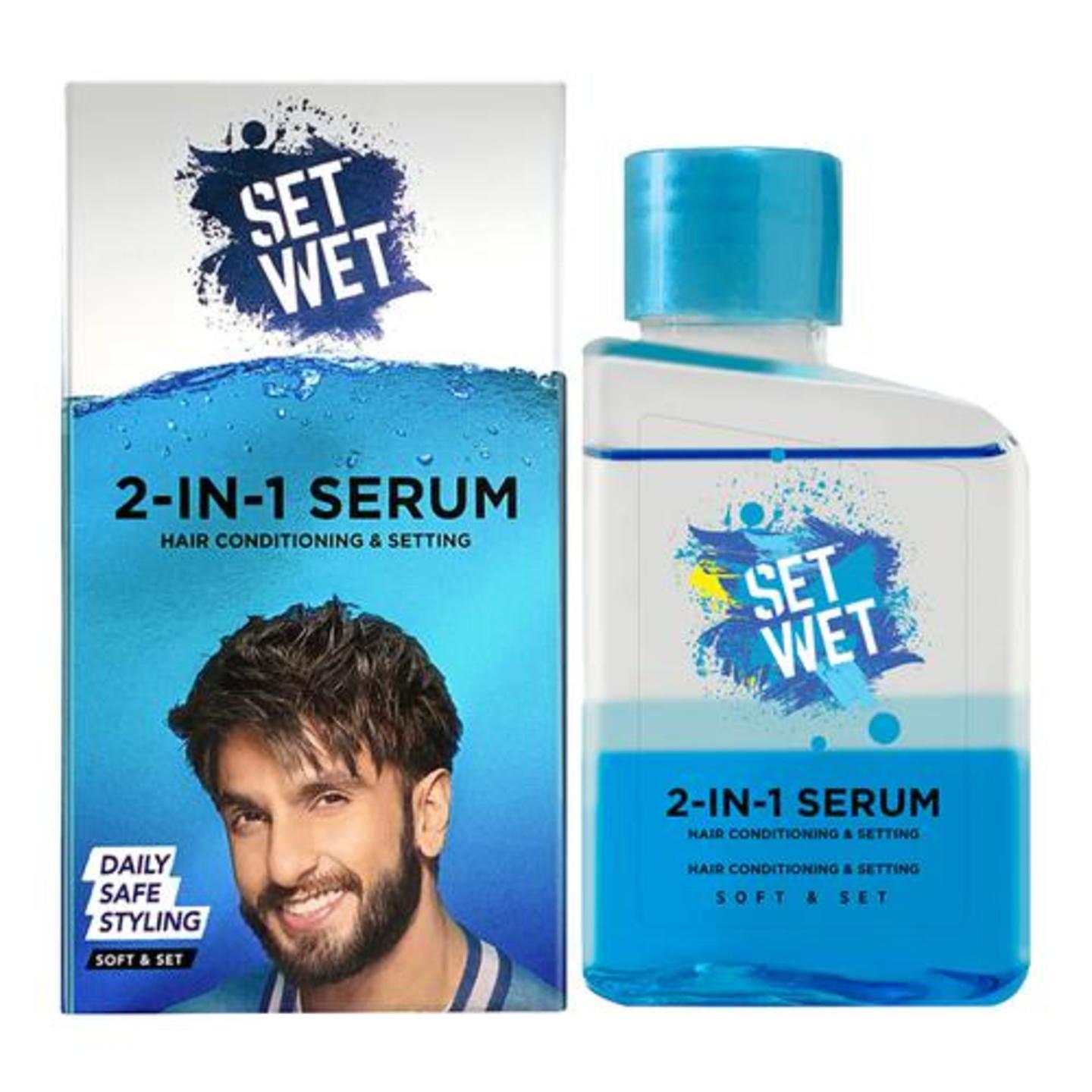 Set Wet 2-In-1 Serum For Men - Soft & Set, 100 ml
