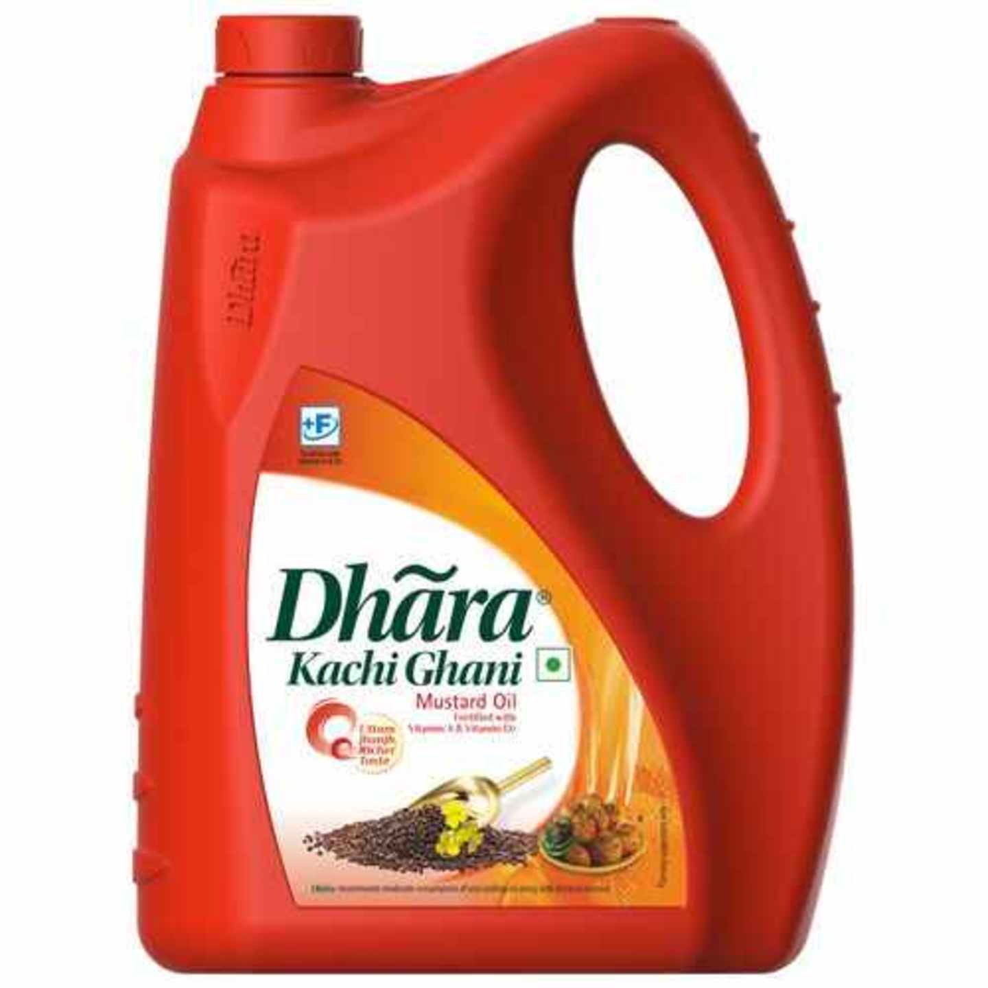 Dhara Oil - Mustard (Kachi Ghani), 5 L Can