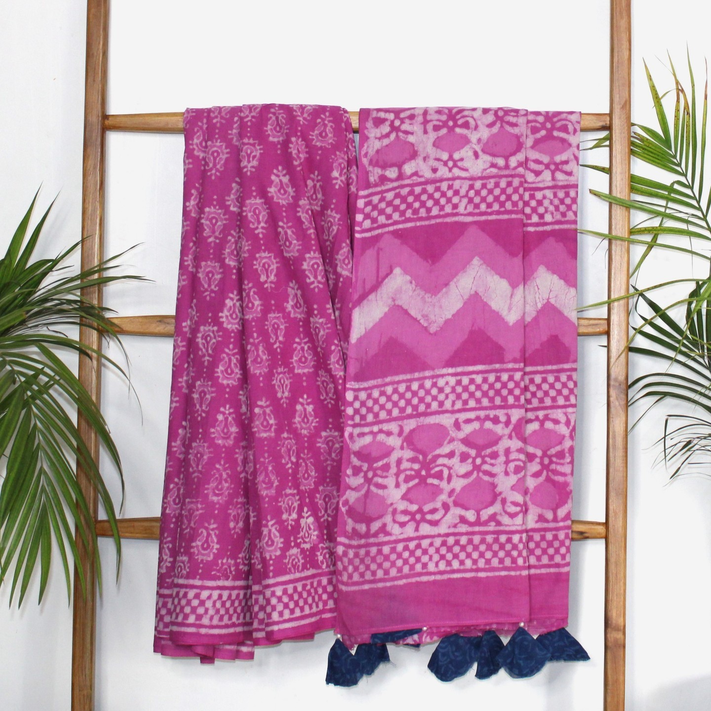 PINK DABU SAREE