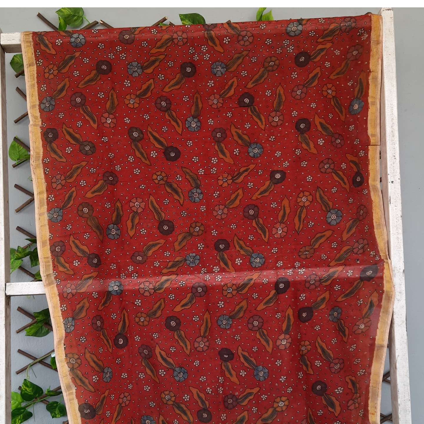 Kalamkari chanderi dupatta