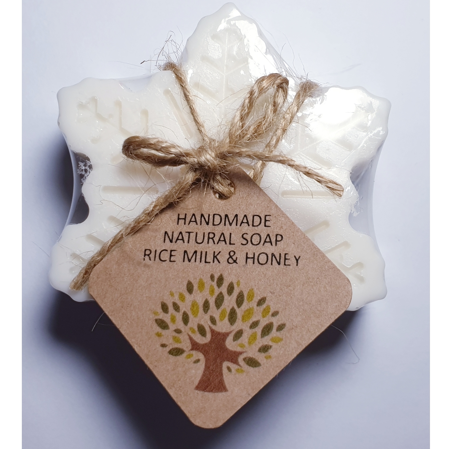 Handmade Natural Soap Snowflakes, Rice Milk