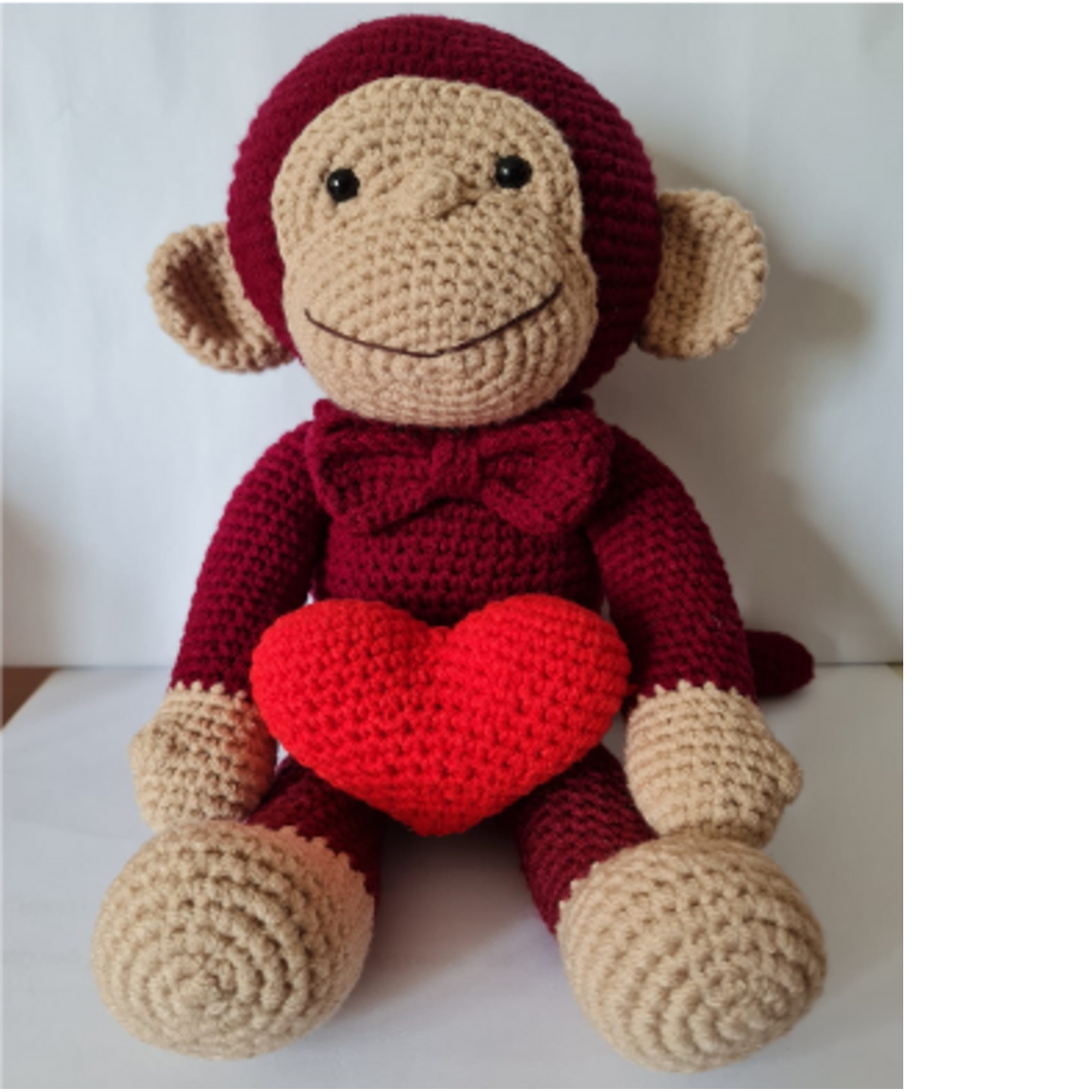 Monkey with HEART Brown