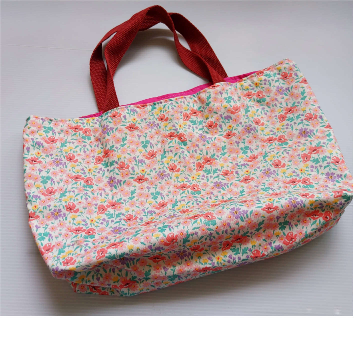 Tote Bag S (Floral Maroon)