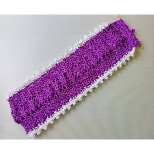 Crochet Toiler Paper Holder Purple