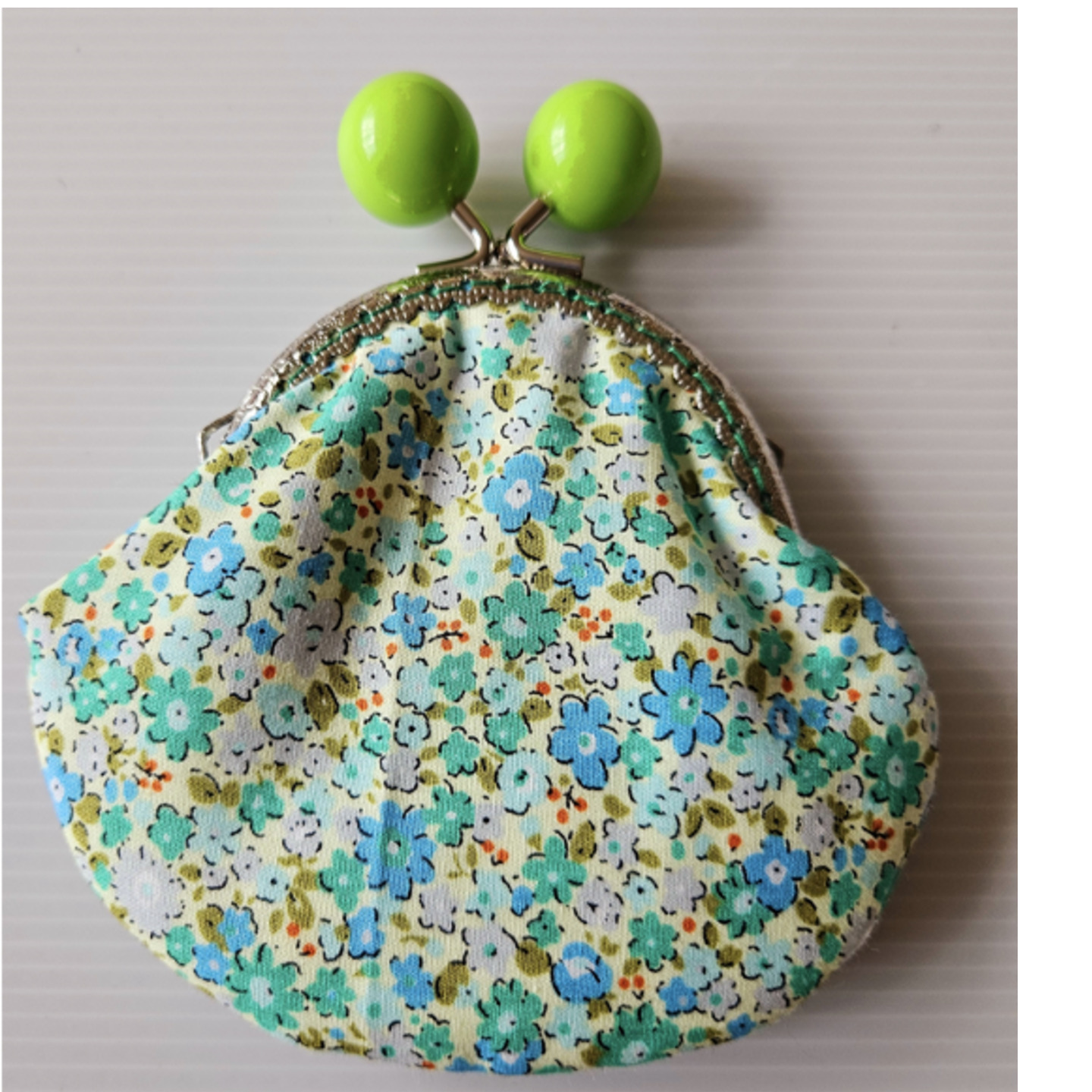 Clasp Purse (Floral Green)