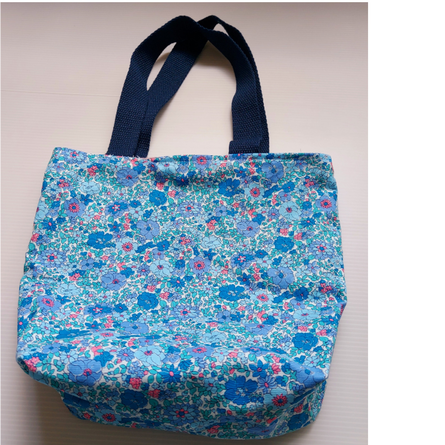 Tote Bag S (Floral Blue)