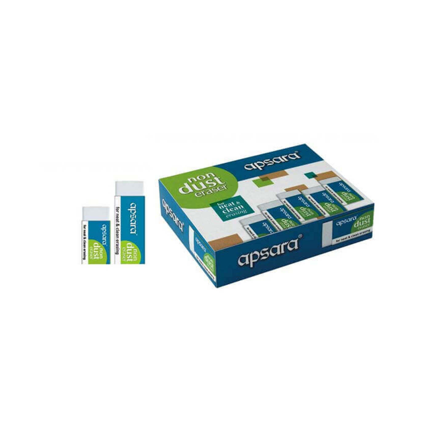 Apsara Non Dust Eraser Pack of 20