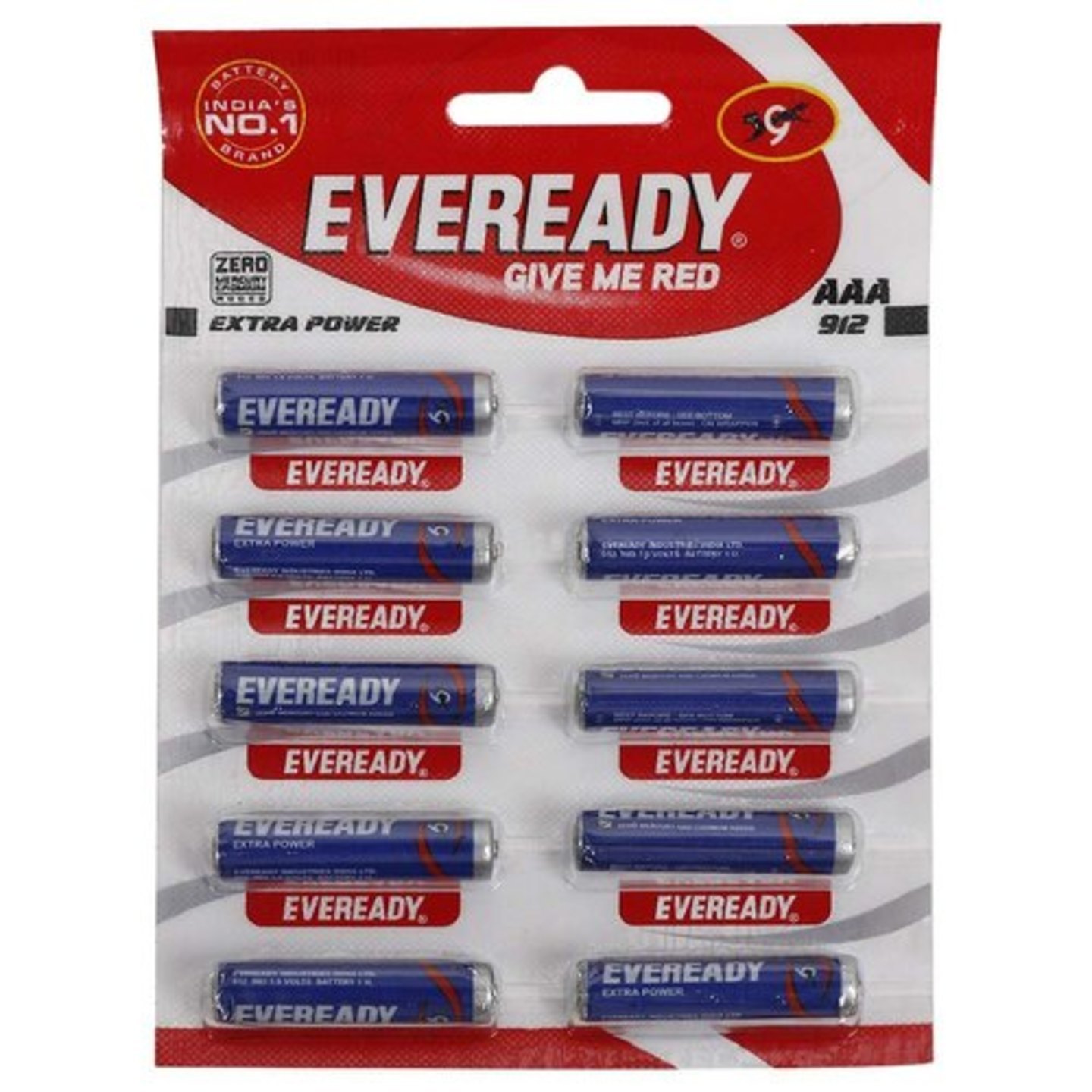 Eveready Blue 915 AA Cell Battery 10 N
