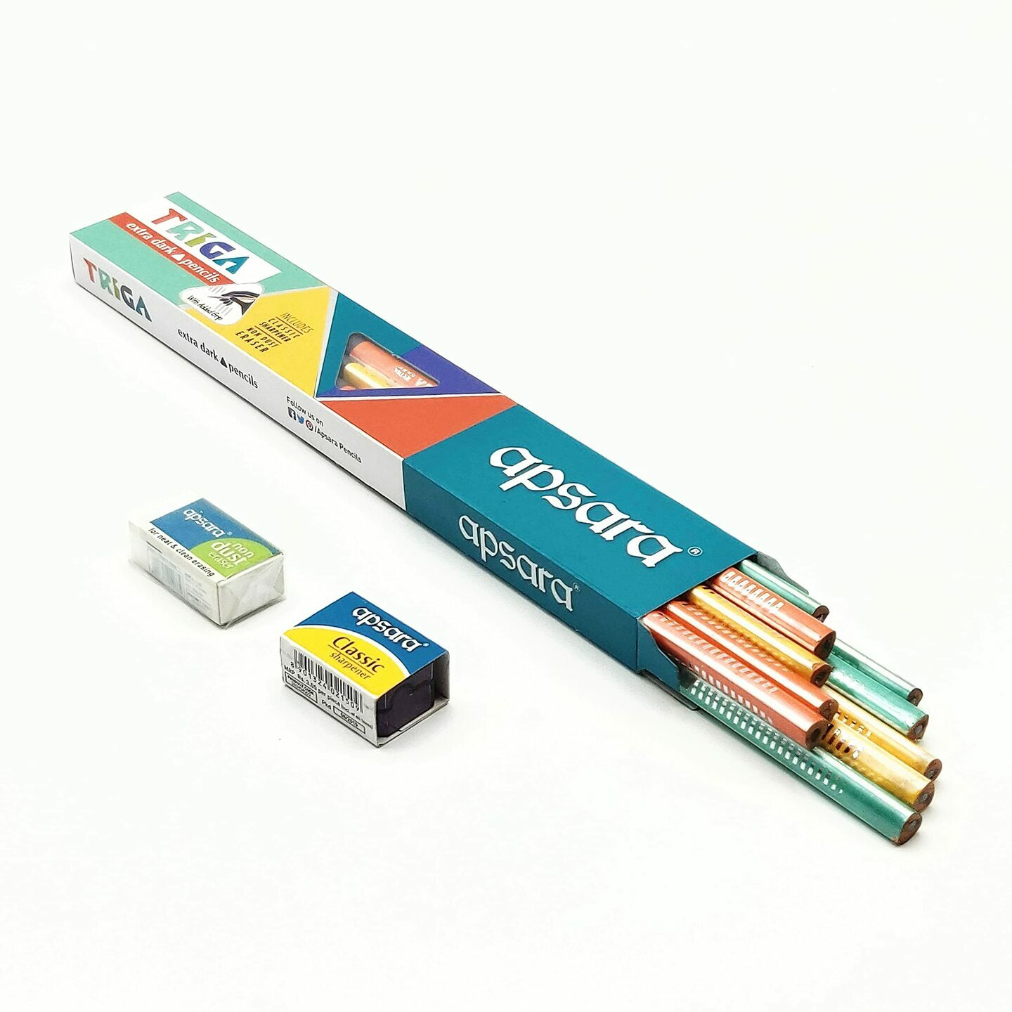 Apsara Triga Extra Dark pencils Pack of 10