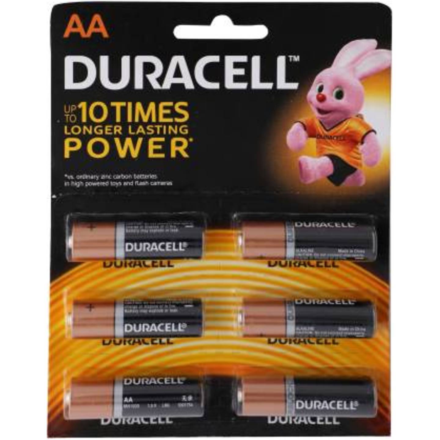 Duracell Copper & Black AA Alkaline Battery 6 N