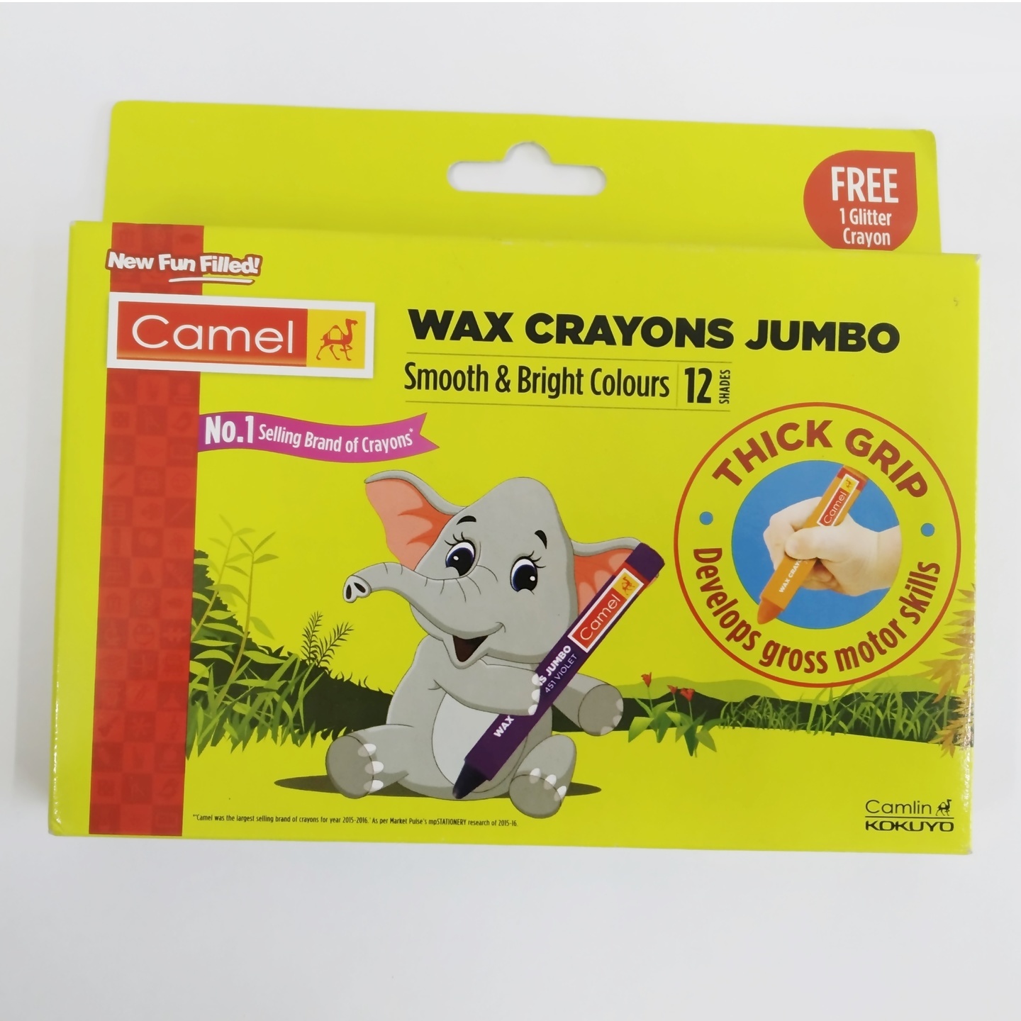 Camlin Wax Crayons Jumbo 12 Shades